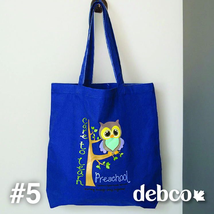 Tote Bag: 18” W x 15.5” H x 4” D