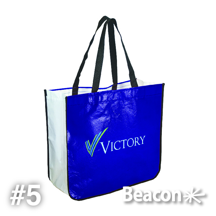 Extra Large Laminated Shopping Tote Bag