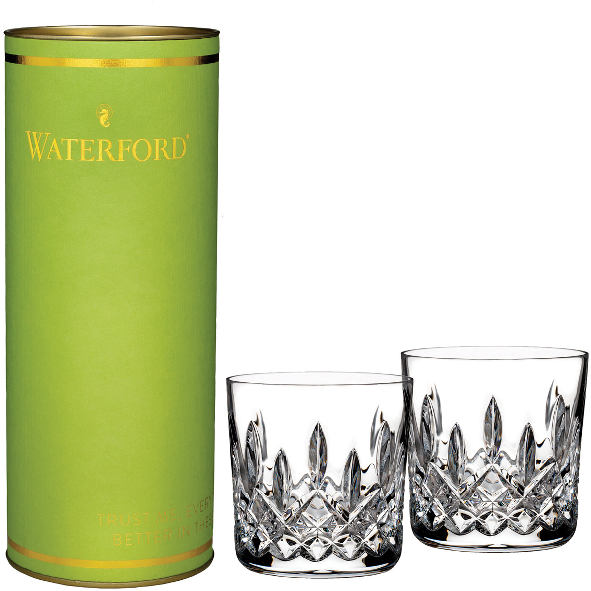 Waterford Lismore Straight Sided Tumbler Pair - 7oz