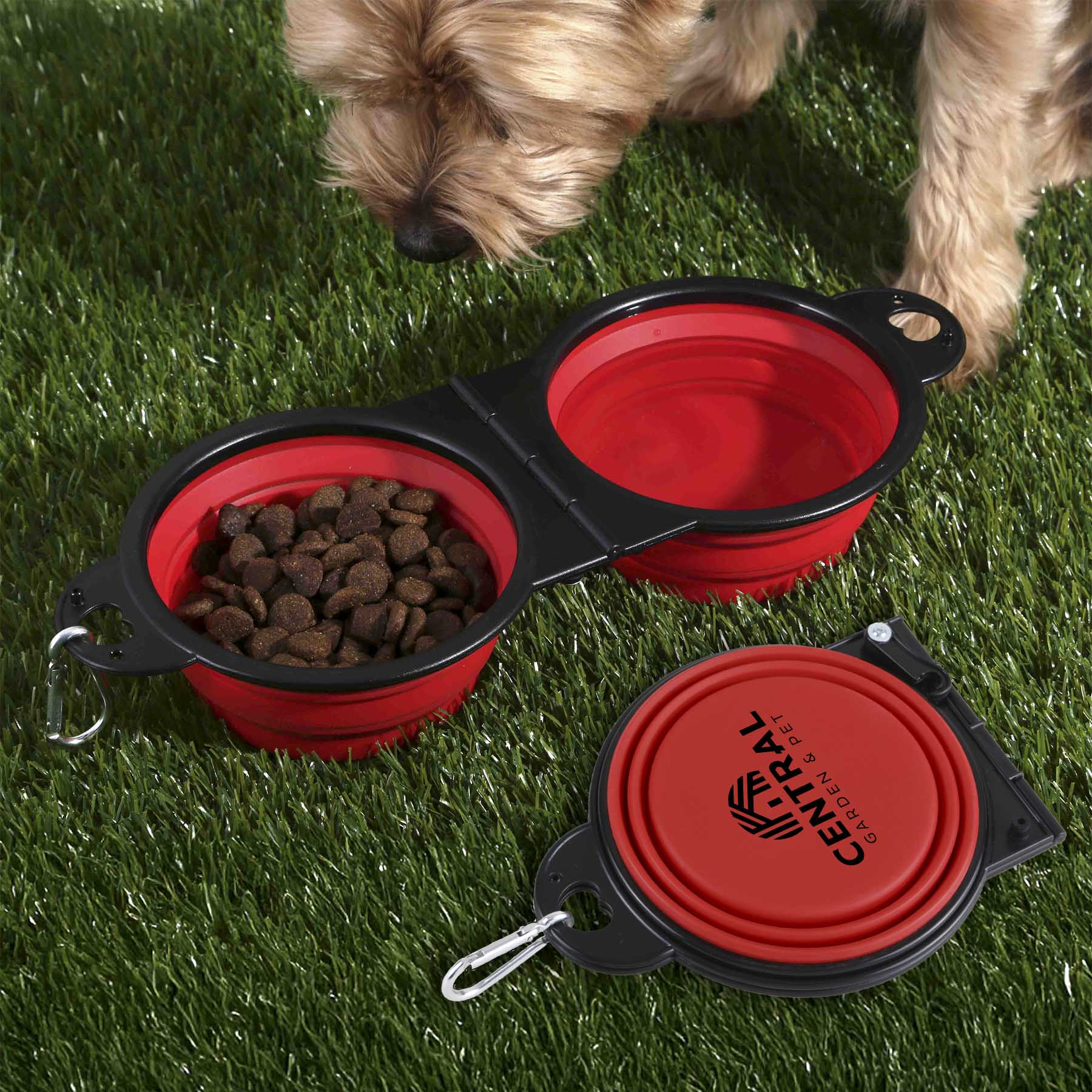 Dual Collapsible Pet Bowl