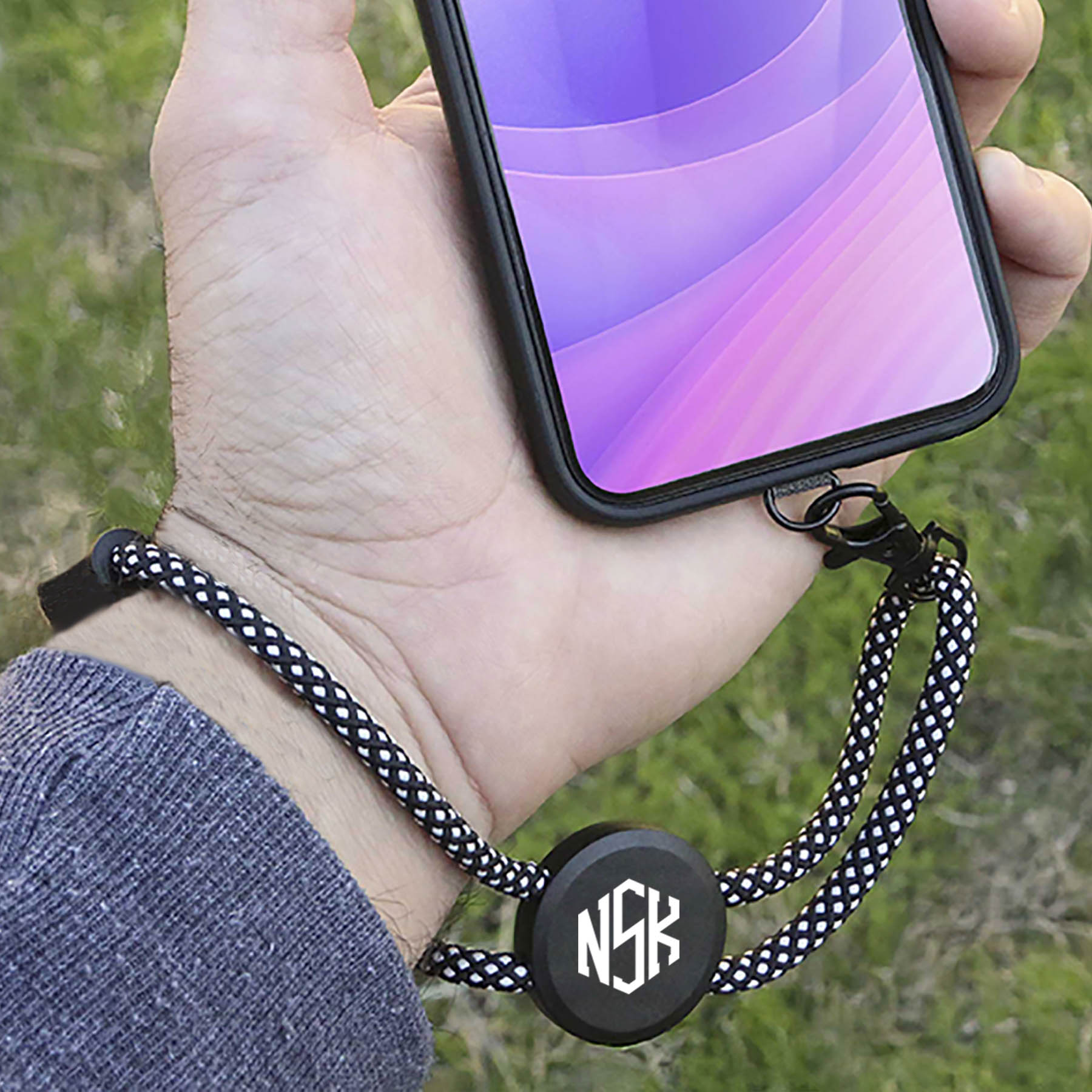 Phone Holder Wristlet w/ recycled cord