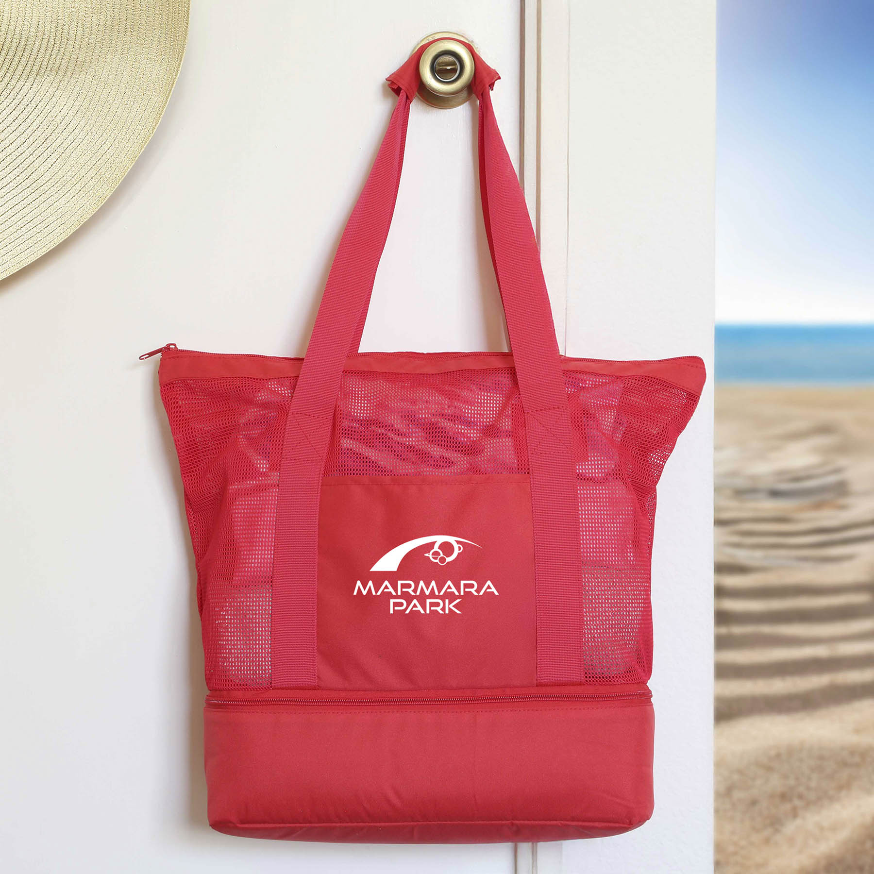 RPET Mesh Beach Cooler Tote