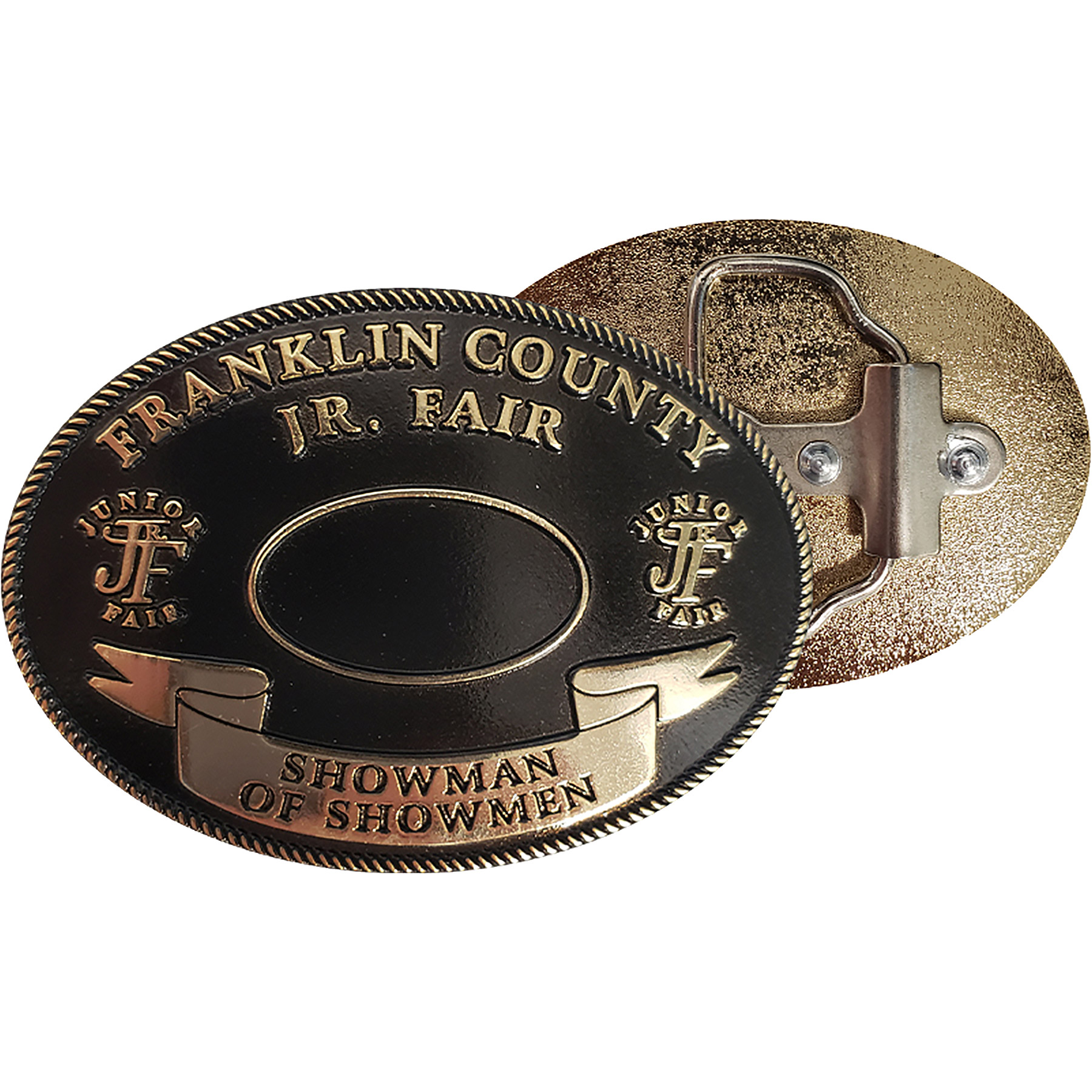 Belt Buckles: 3" W X 2" H
