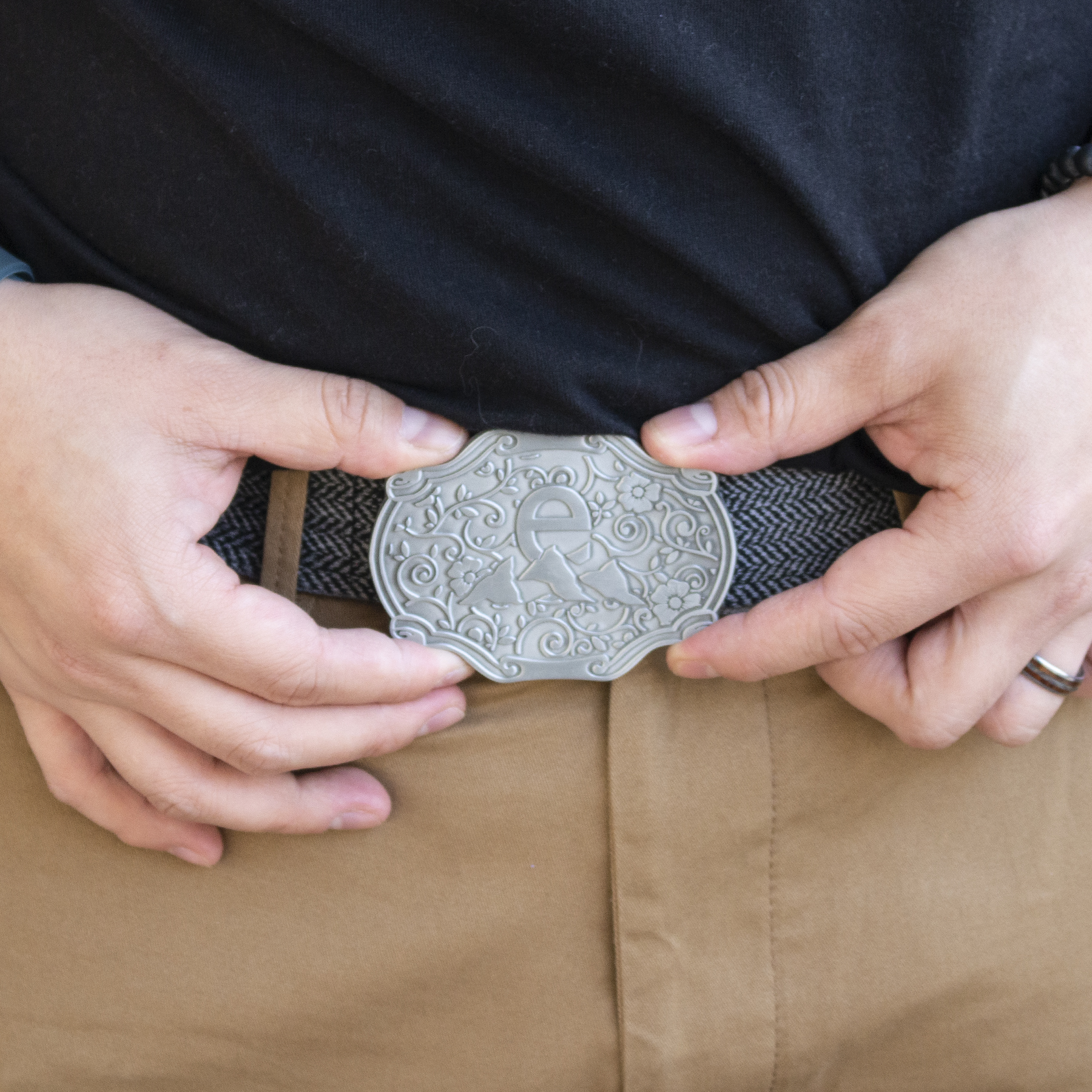 Belt Buckles: 3-1/2" W X 2-1/2" H