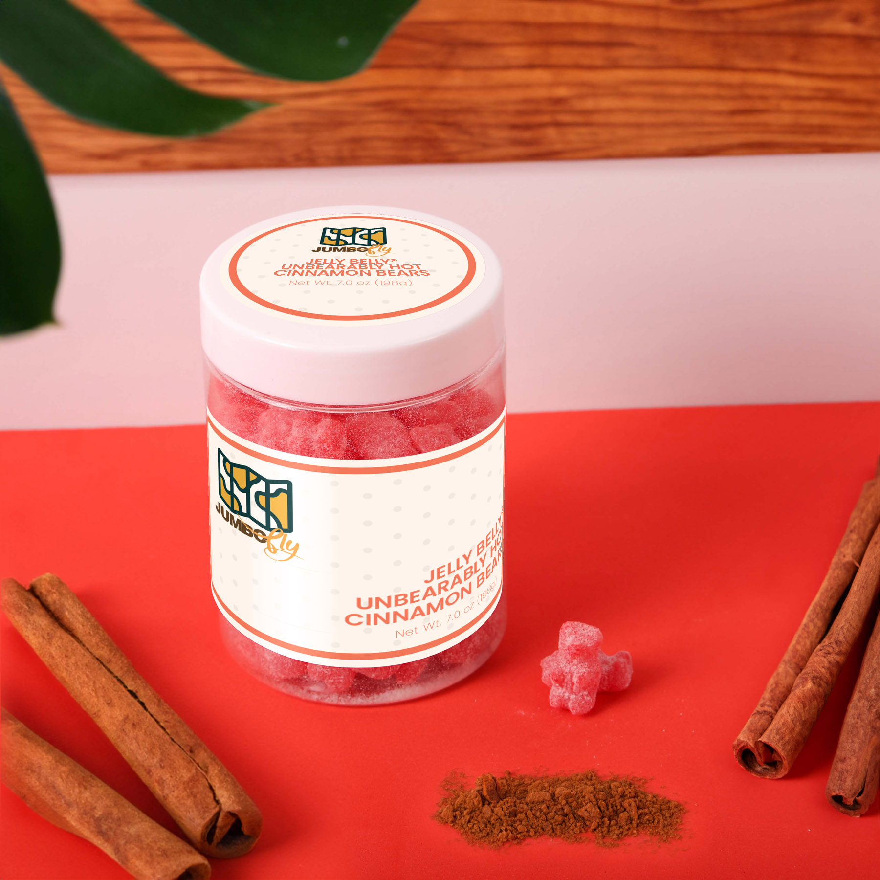 Jelly Belly® Unbearably Hot Cinnamon Bears: Large Jar