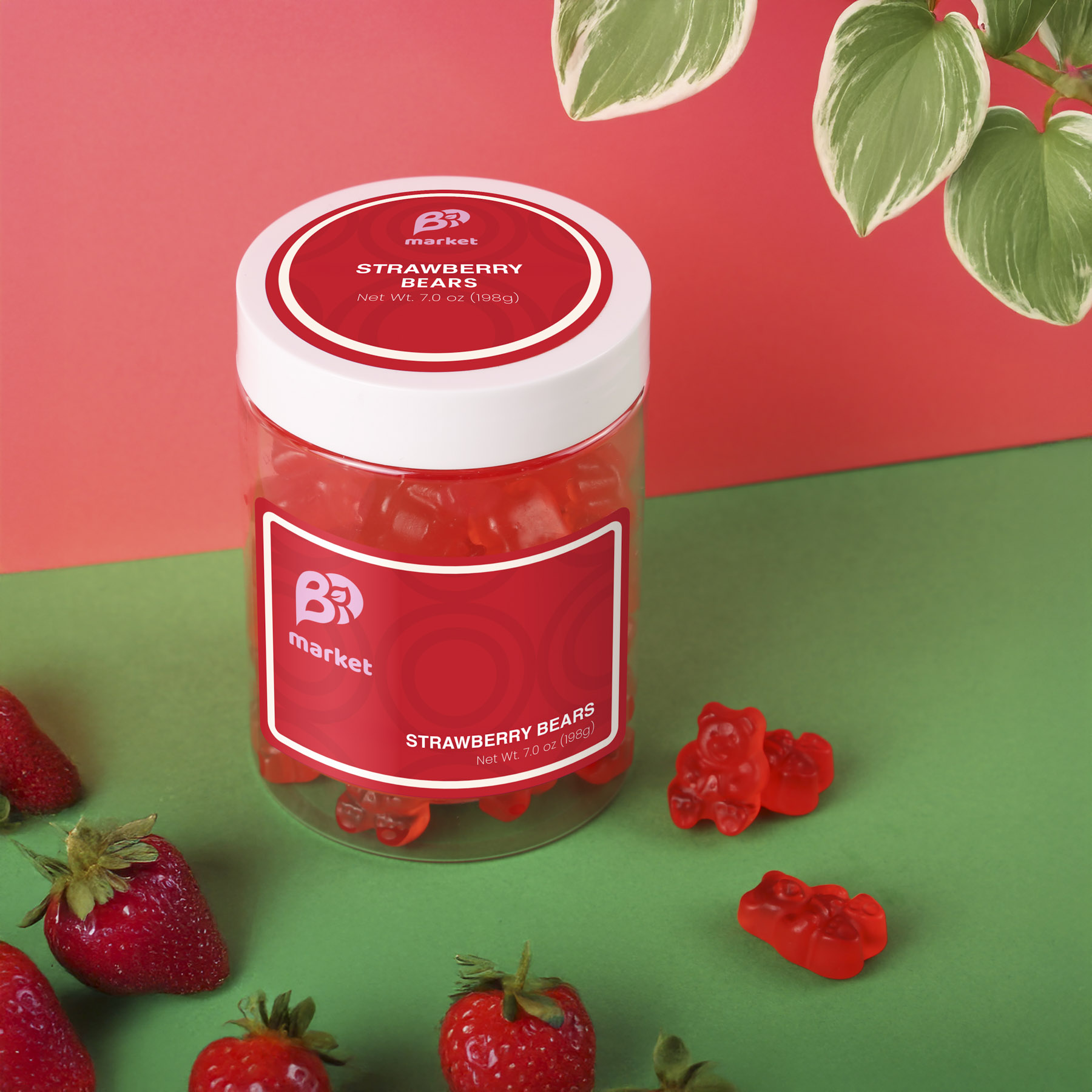 Albanese® Strawberry Gummi Bears: Large Jar