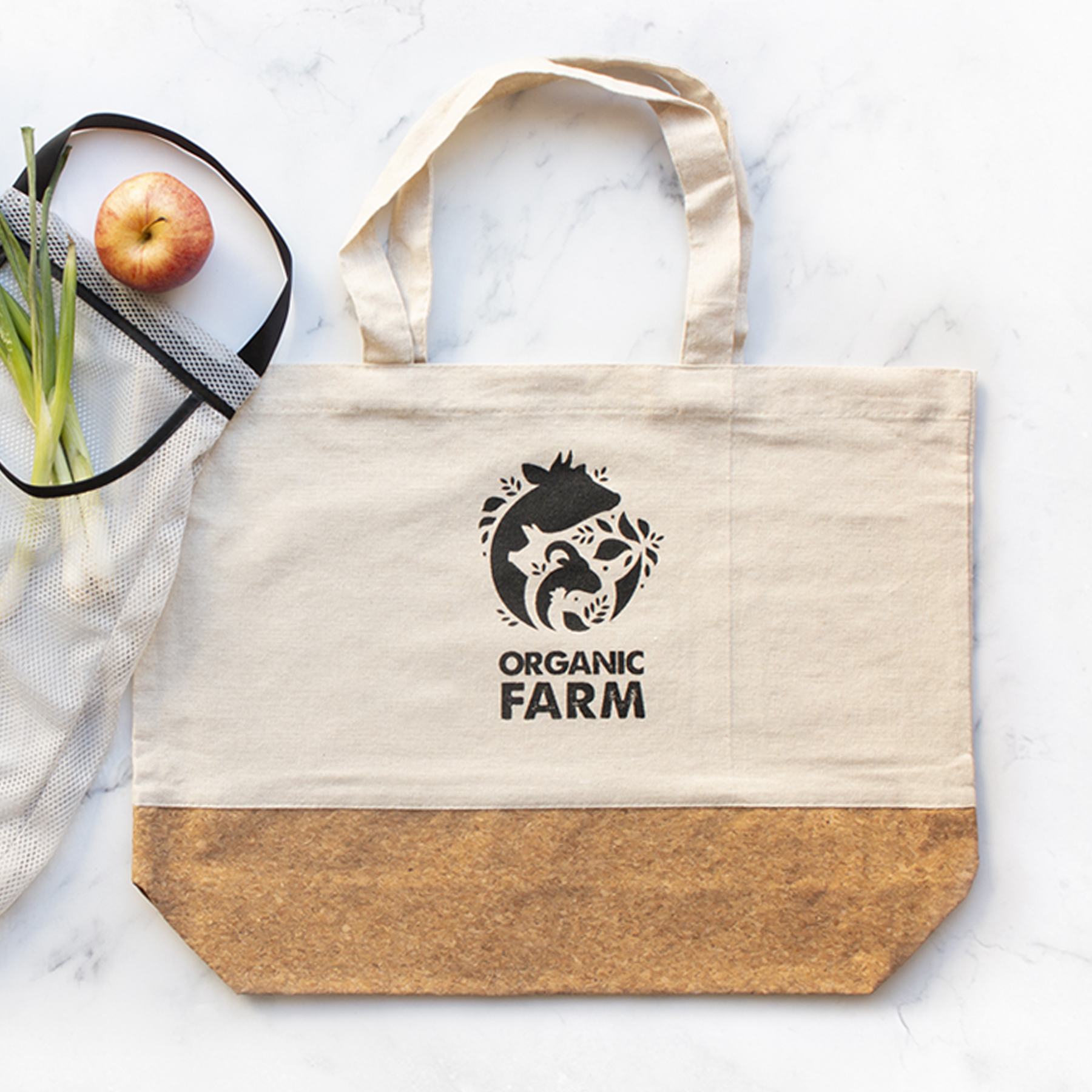 6oz Linen and Cork Tote Bag
