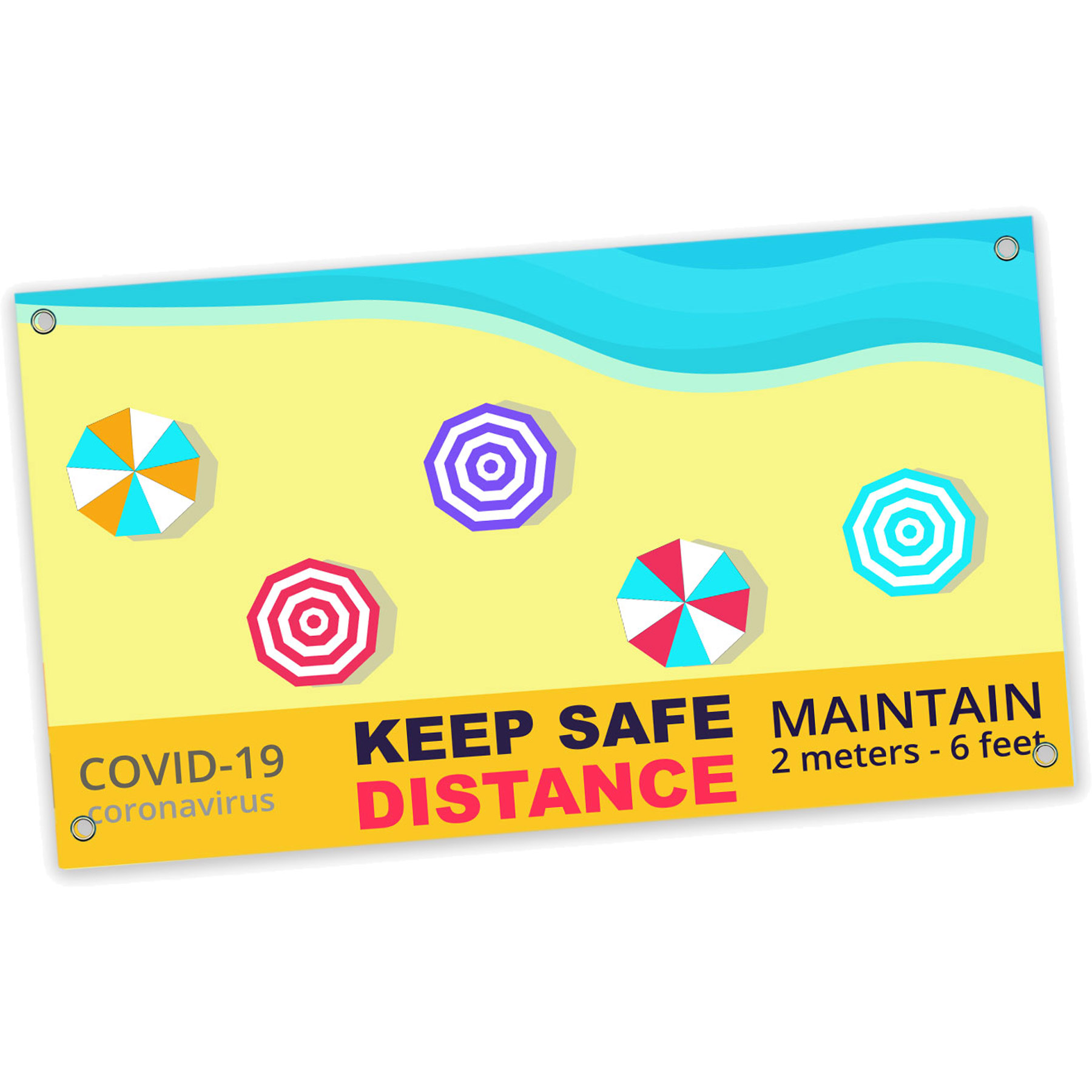 48" rPET Polyester Medium Banner - All Over Dye Sub