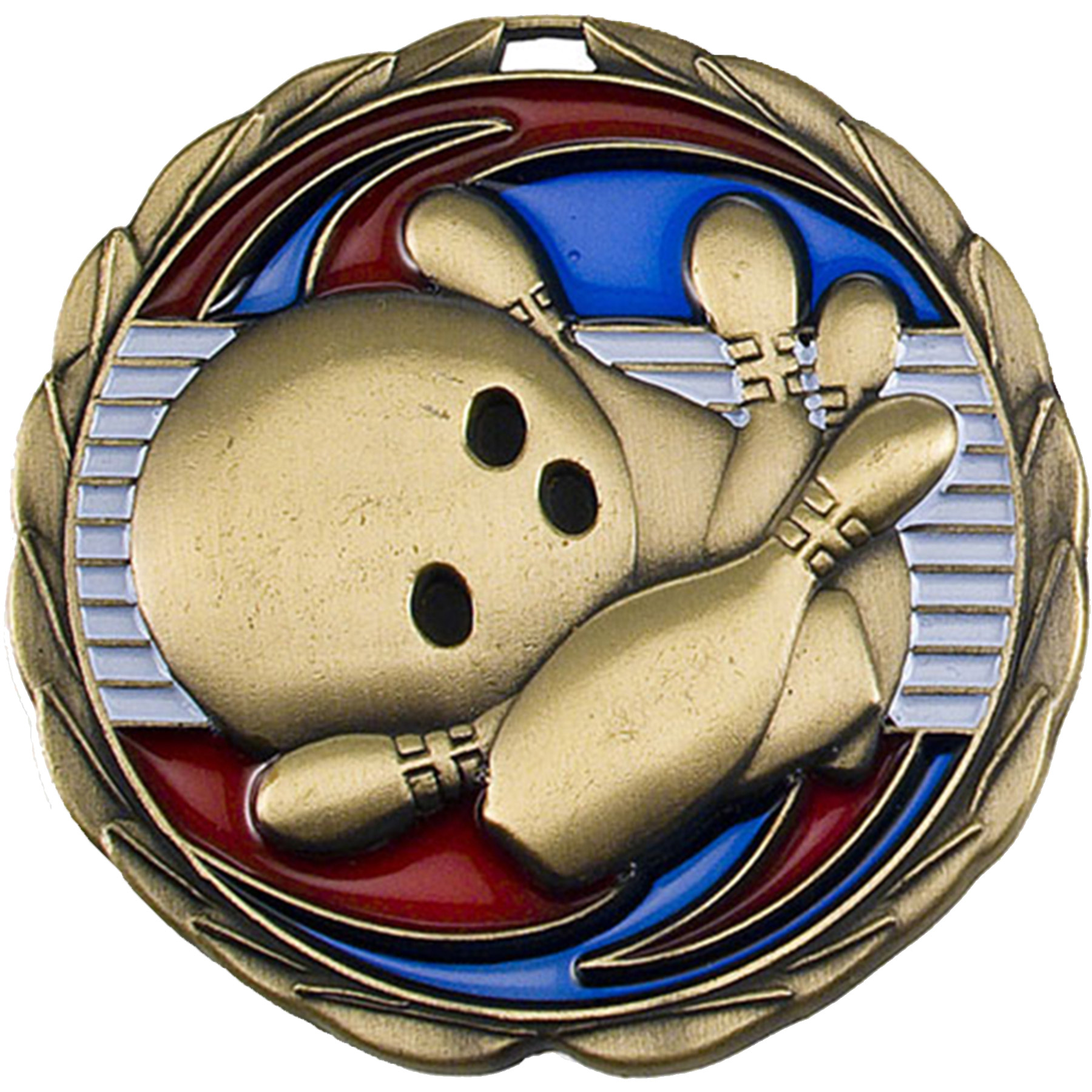 Stock Color Medals: Bowling