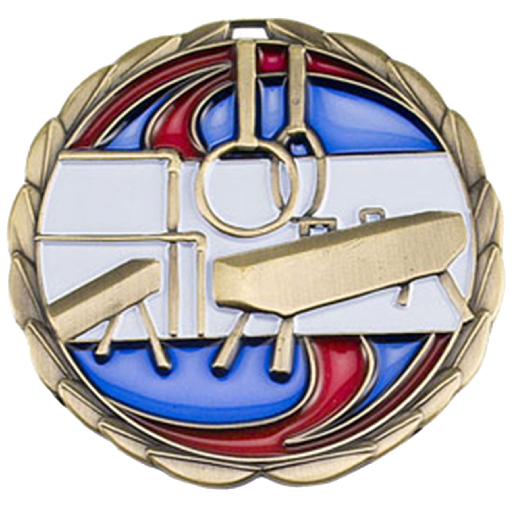 Stock Color Medals: Gymnastics