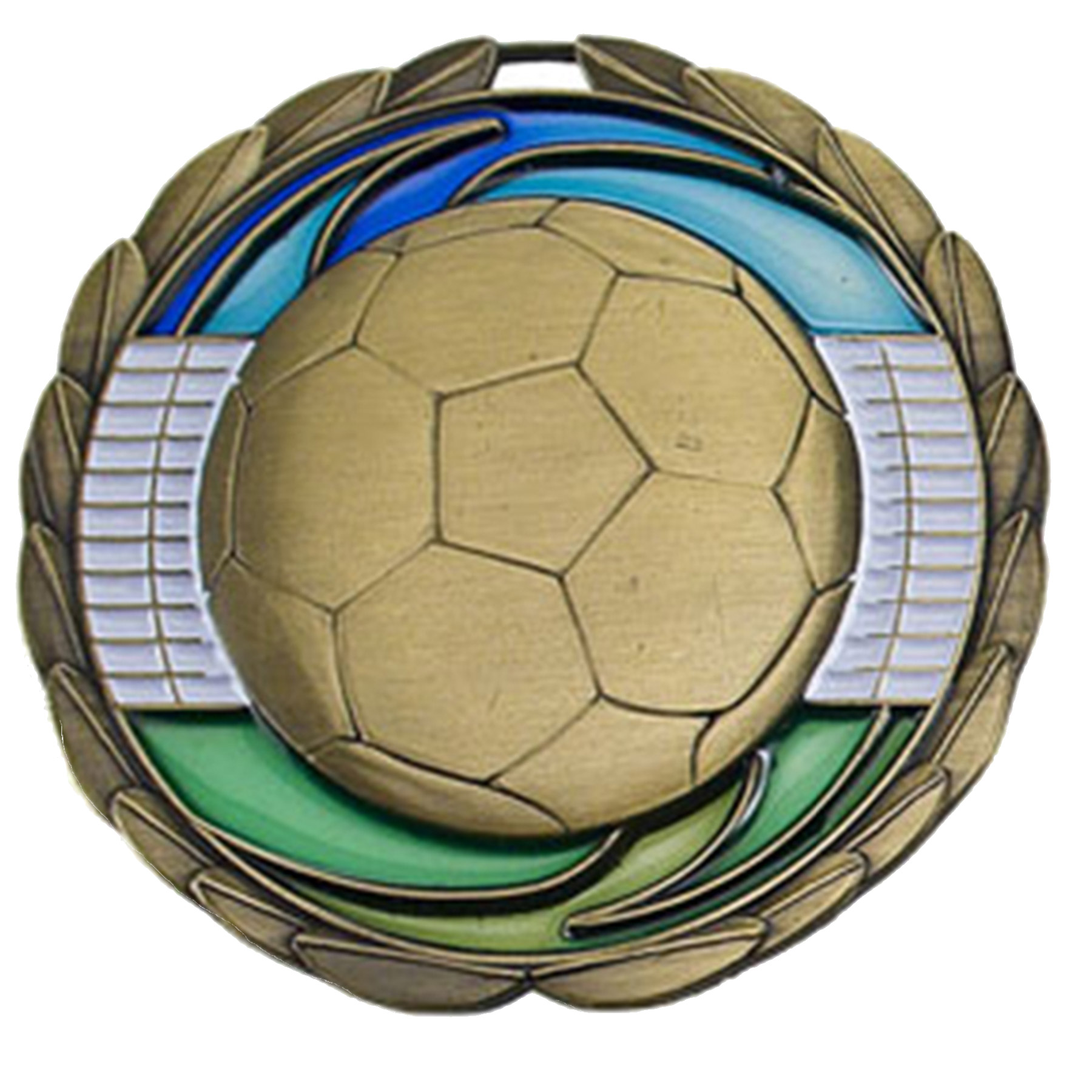 Stock Color Medals: Soccer