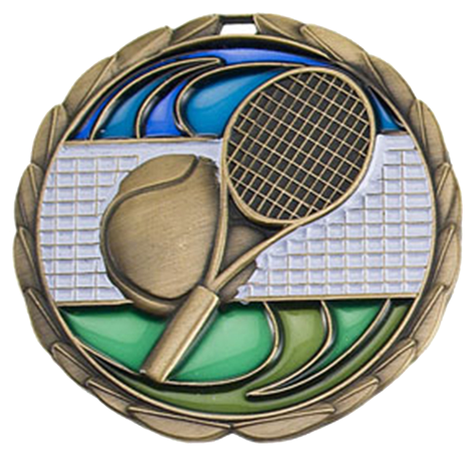 Stock Color Medals: Tennis