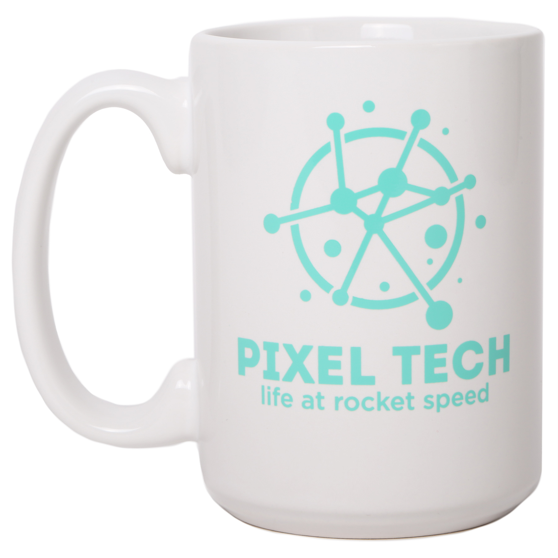 15oz White Ceramic Mug