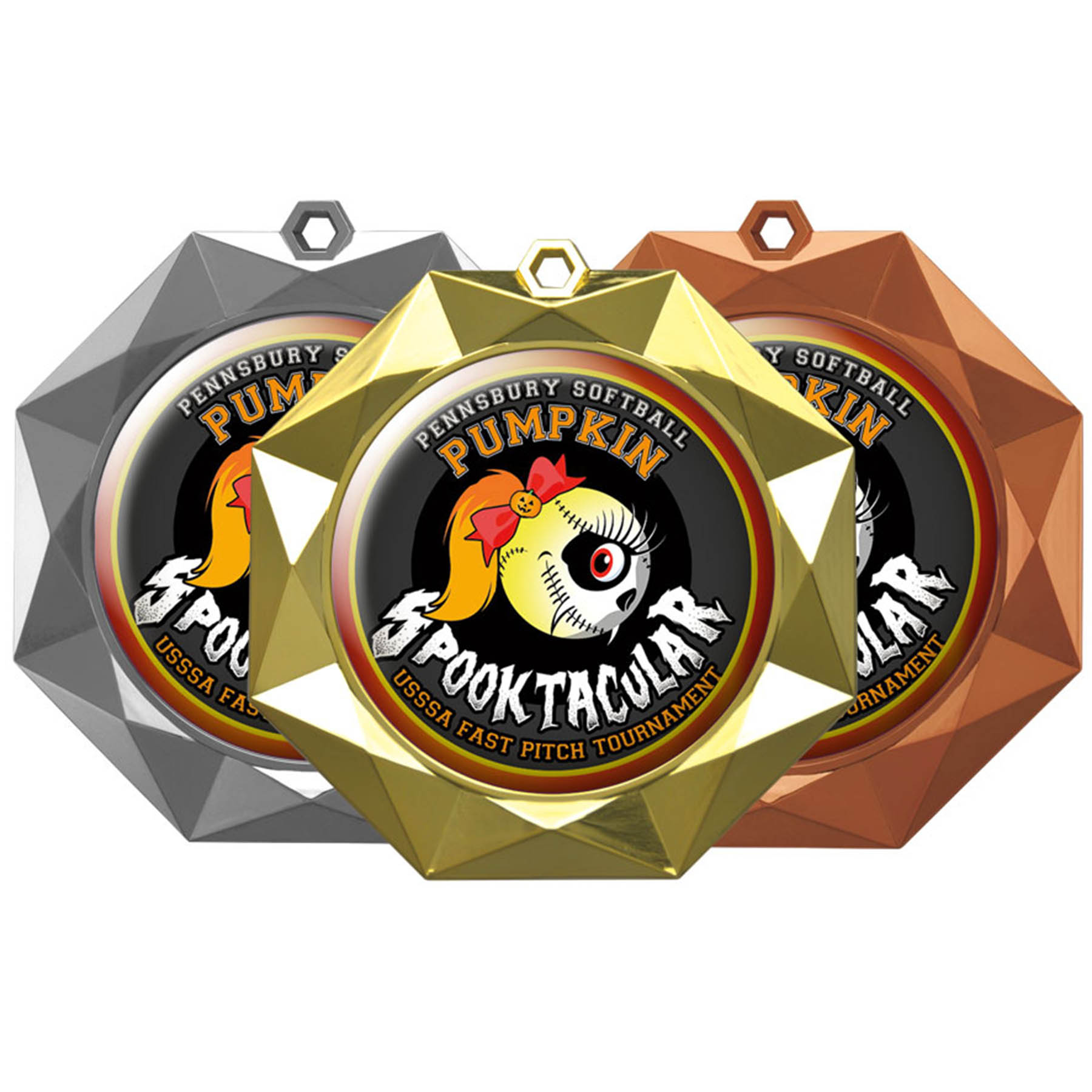 Digistock Medals: Geometric Border With 2" Dia Insert