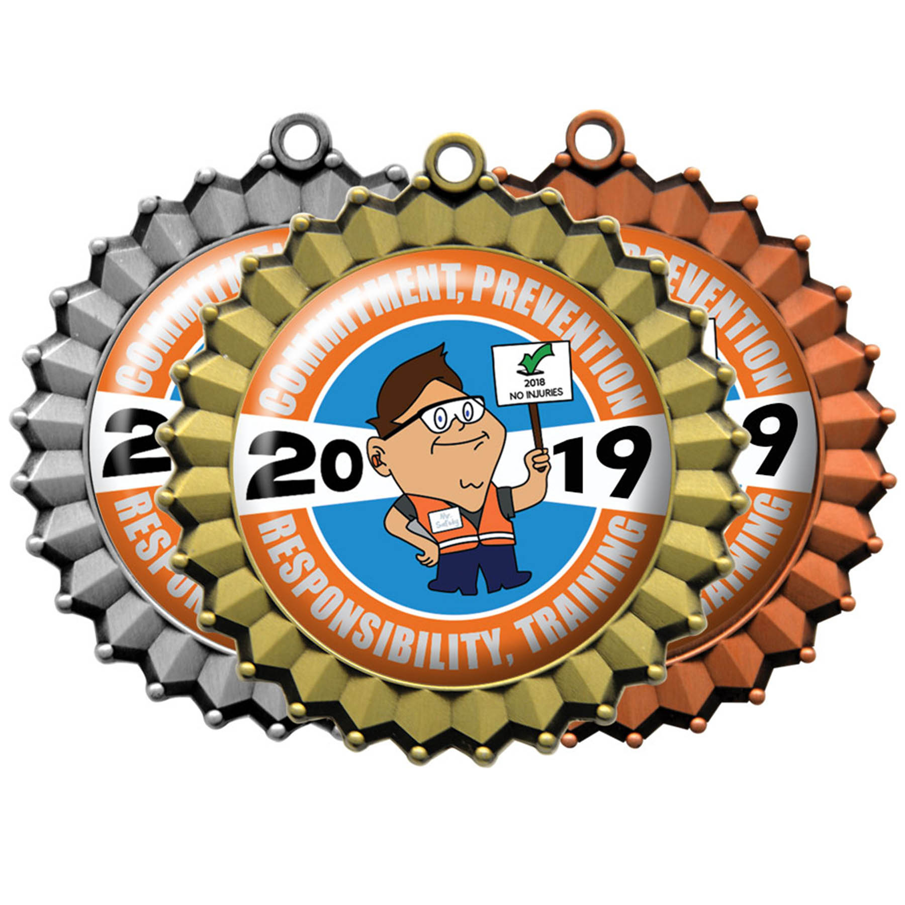 Digistock Medals: Crimped Border With 2" Dia Insert