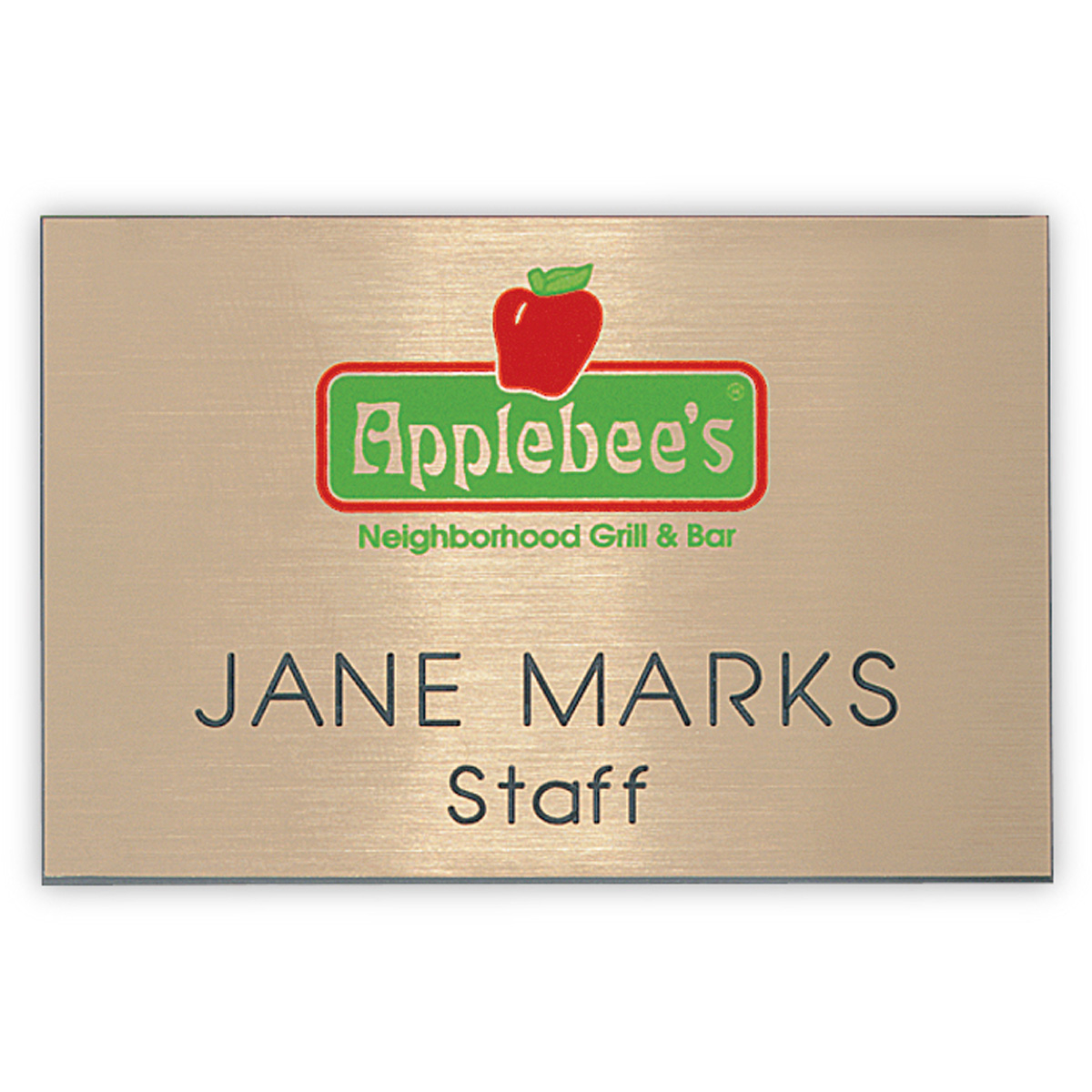 Hollywood Plastic Express Name Badge (Standard size 2" x 3")