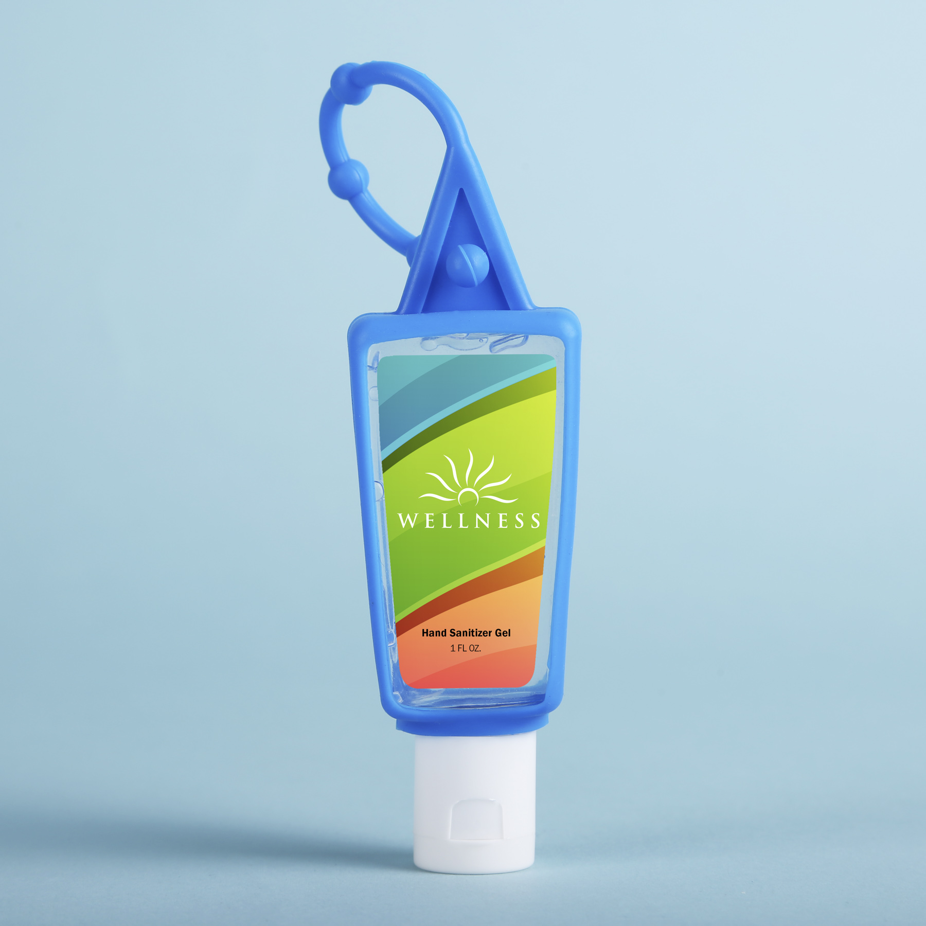 Hand Sanitizer Gel: 1 Oz Bottle With Carabiner