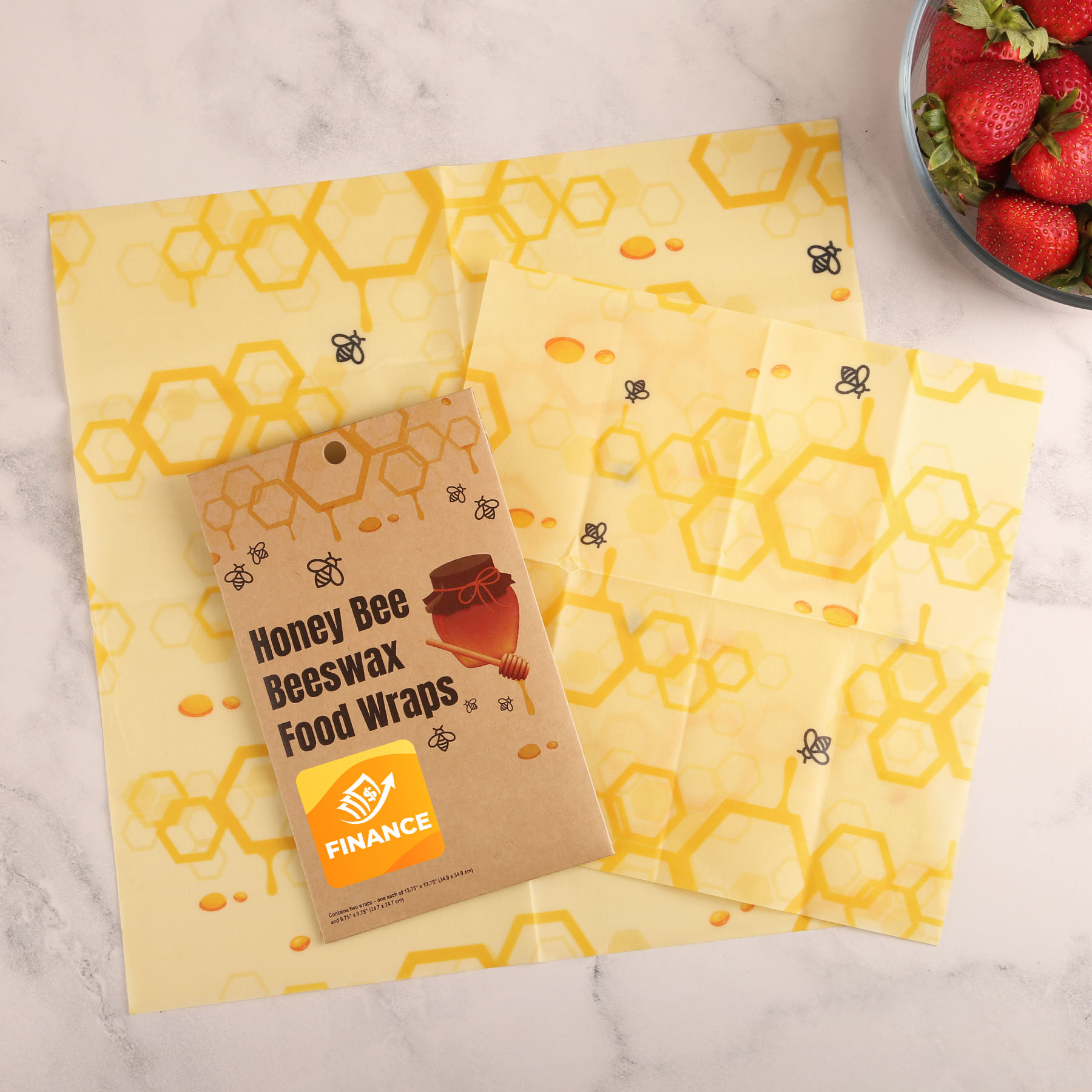 Honey Bee Beeswax Food Wraps