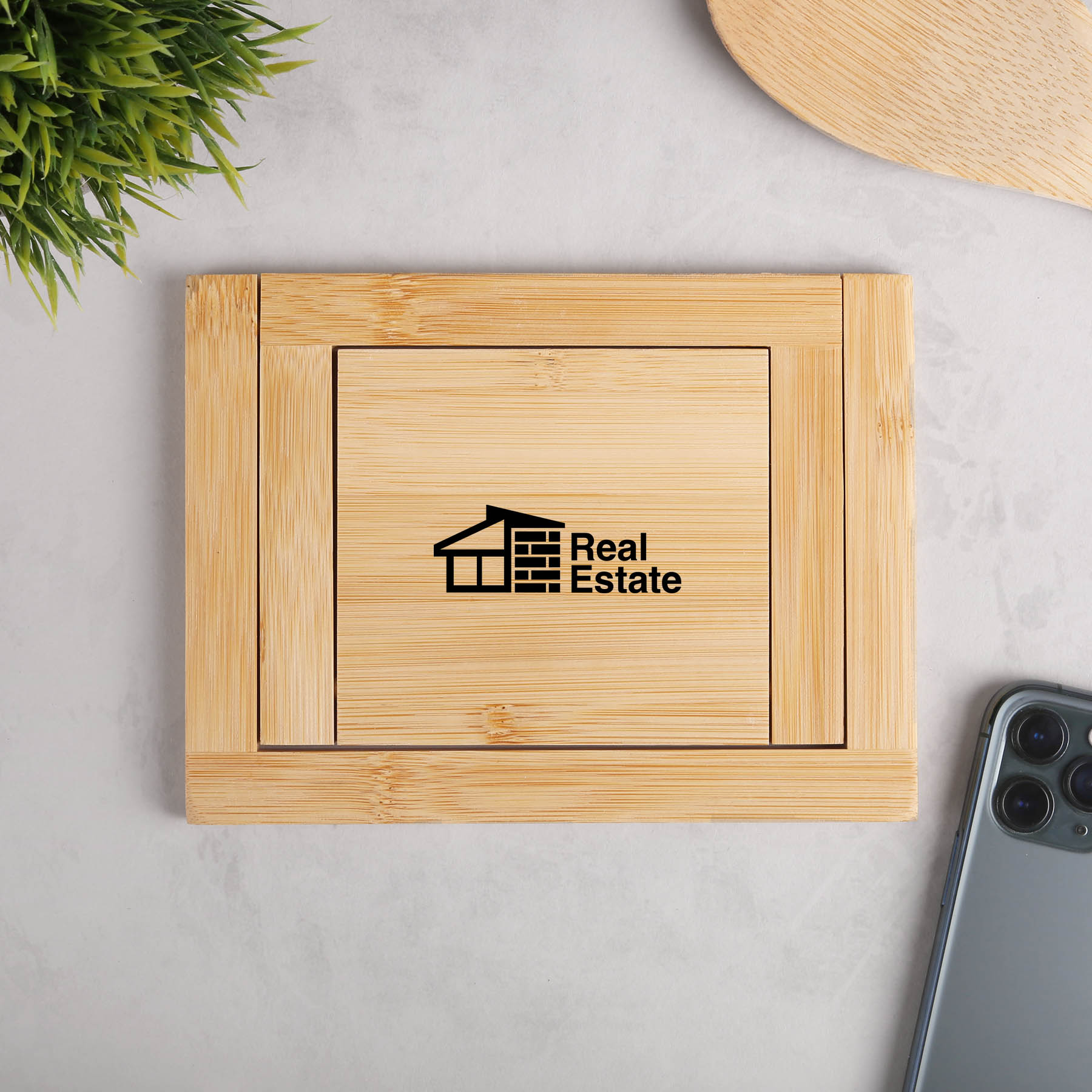 Chun Bamboo Kitchen Trivet/Phone Holder