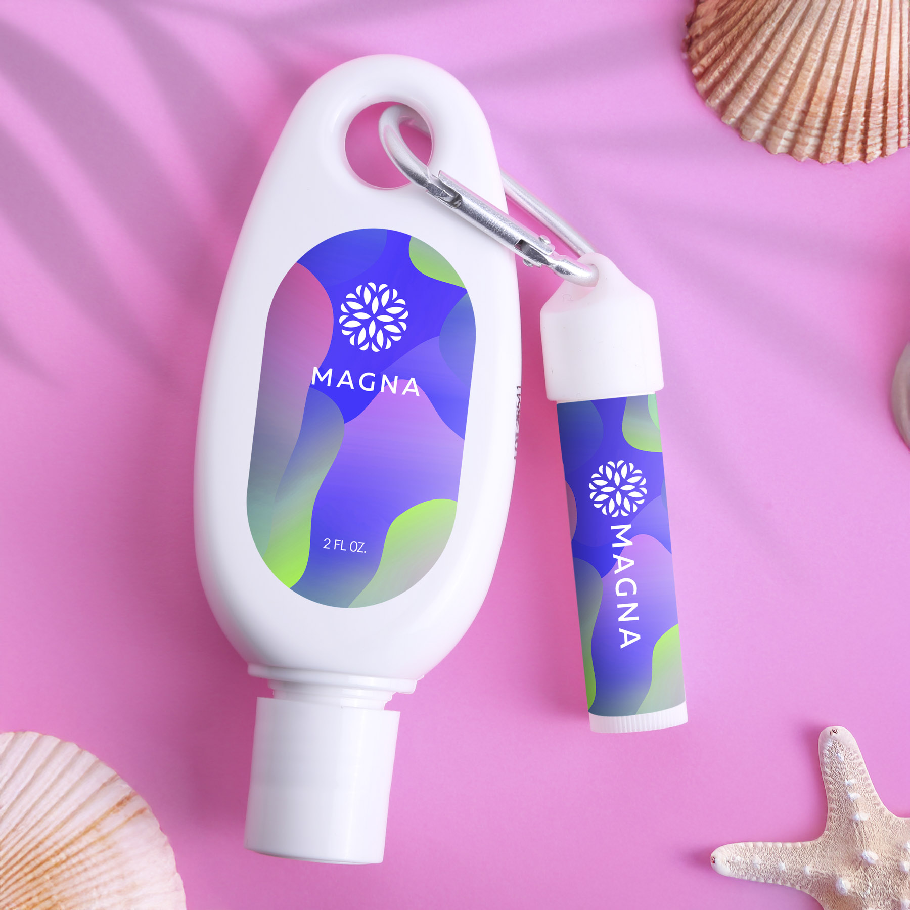 Sunscreen & Lip Moisturizer SPF15 Carabiner Kit