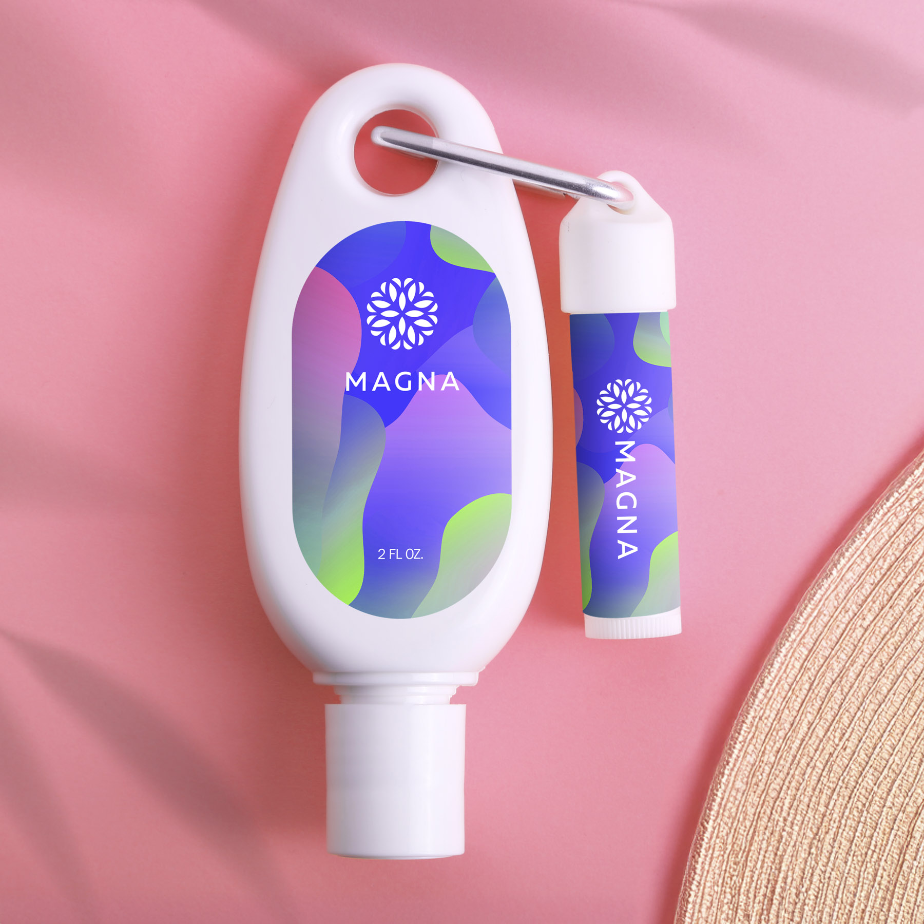 Sunscreen &  Lip Moisturizer With SPF15 Carabiner Kit