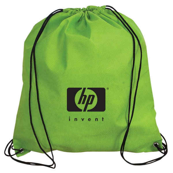 Green drawstring backpack on sale