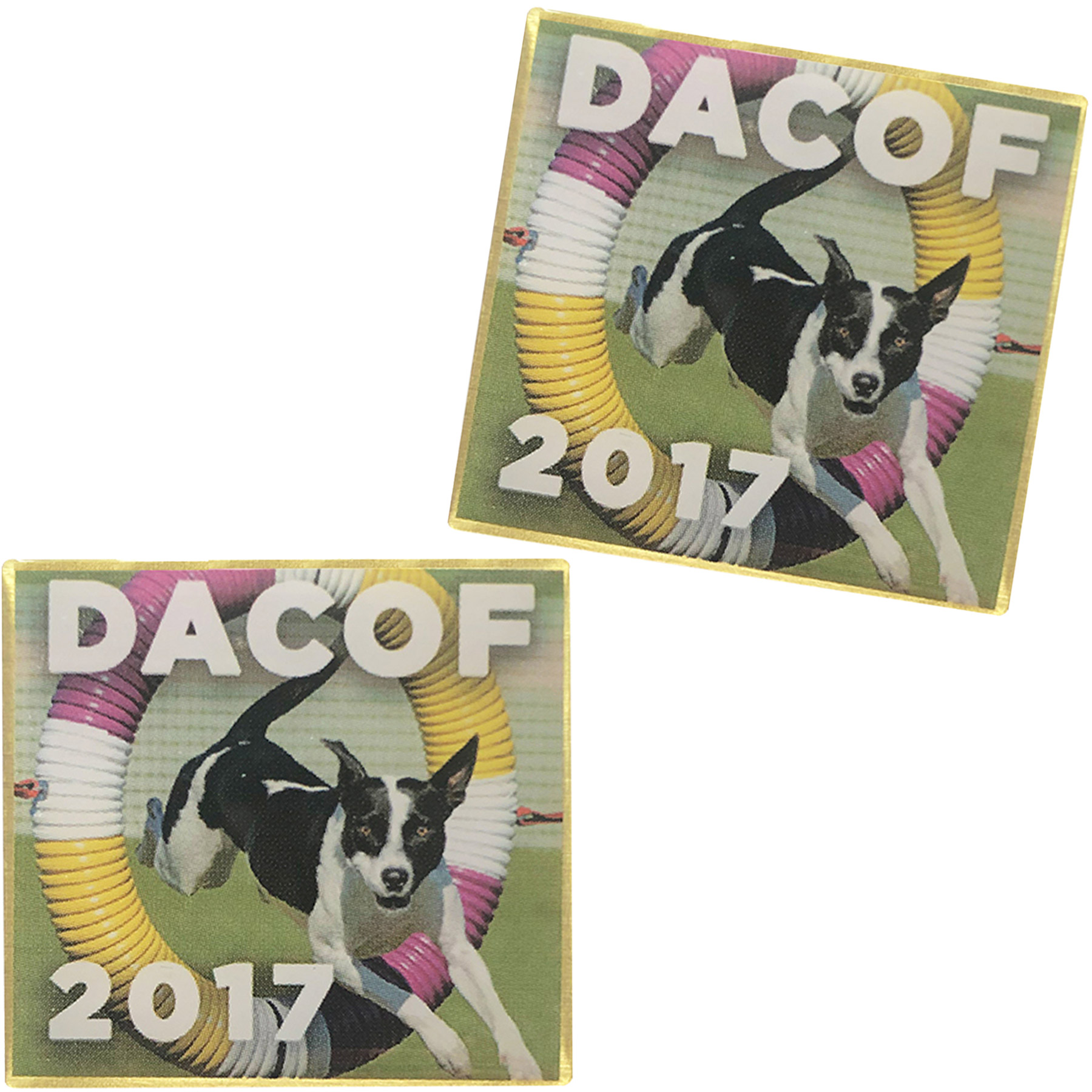 Offset & Screen Printed Lapel Pins: 1 1/4" W X 1 1/4" H
