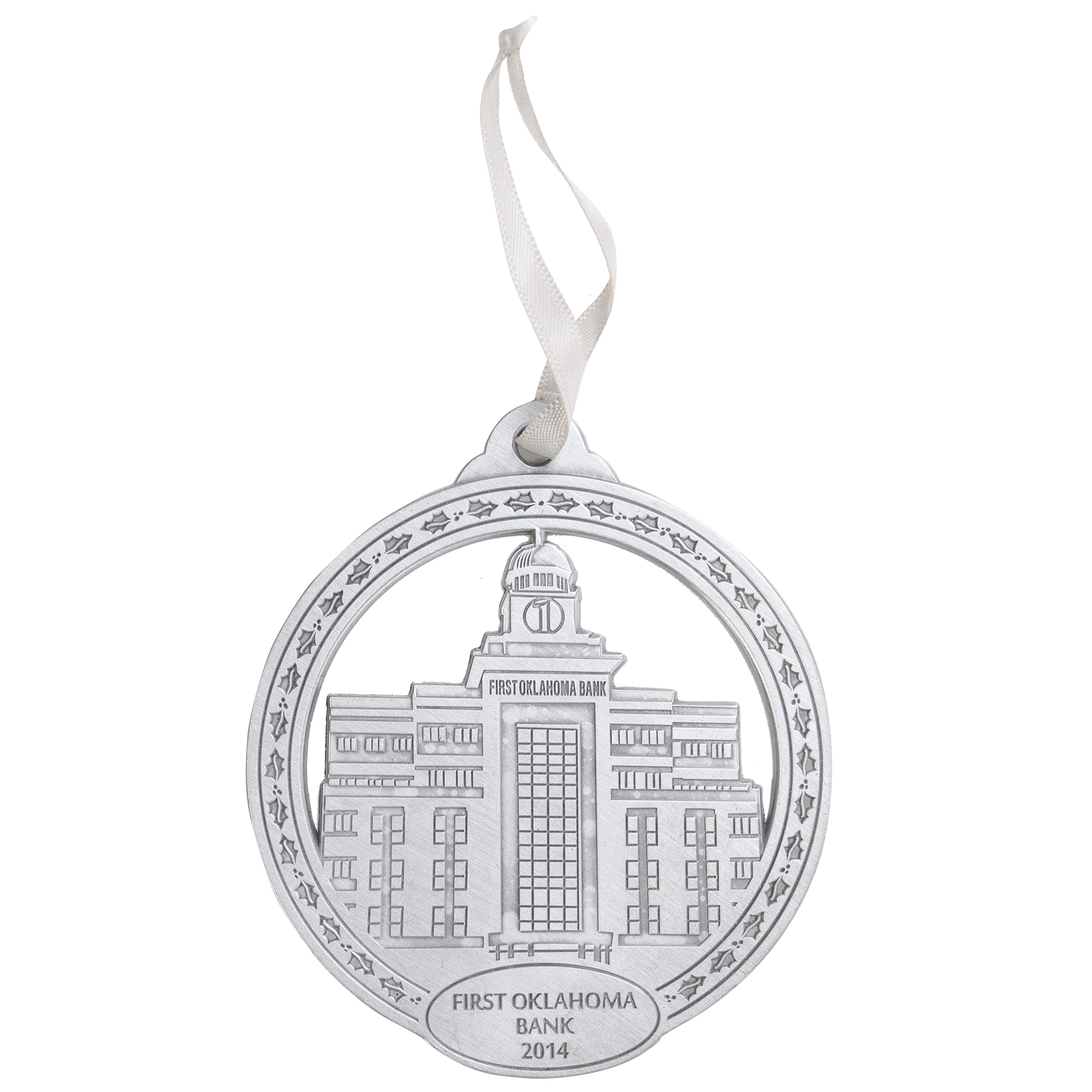 Die Struck Ornaments: 2 1/2" W X 2 1/2" H