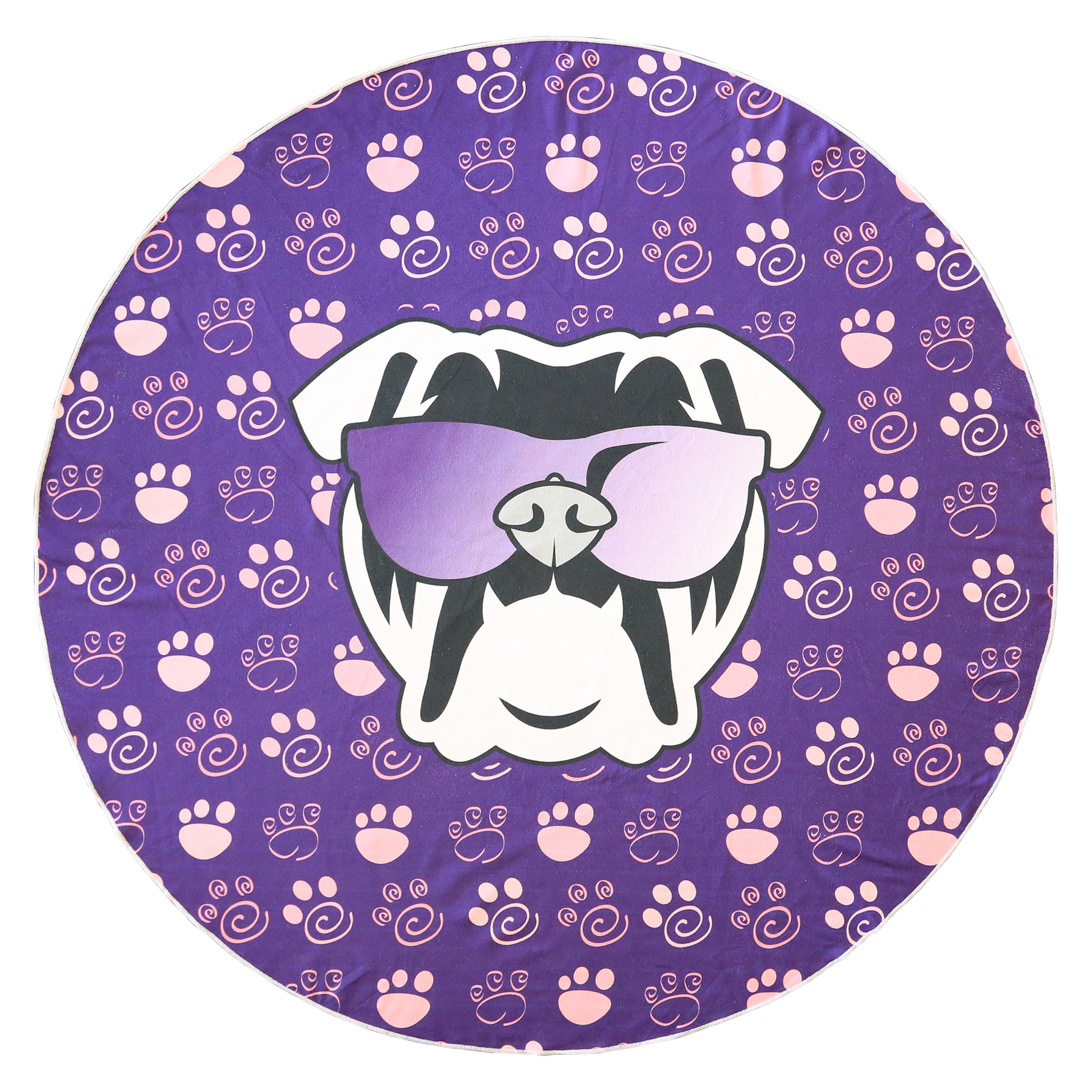 Round Beach Towel No Fringes