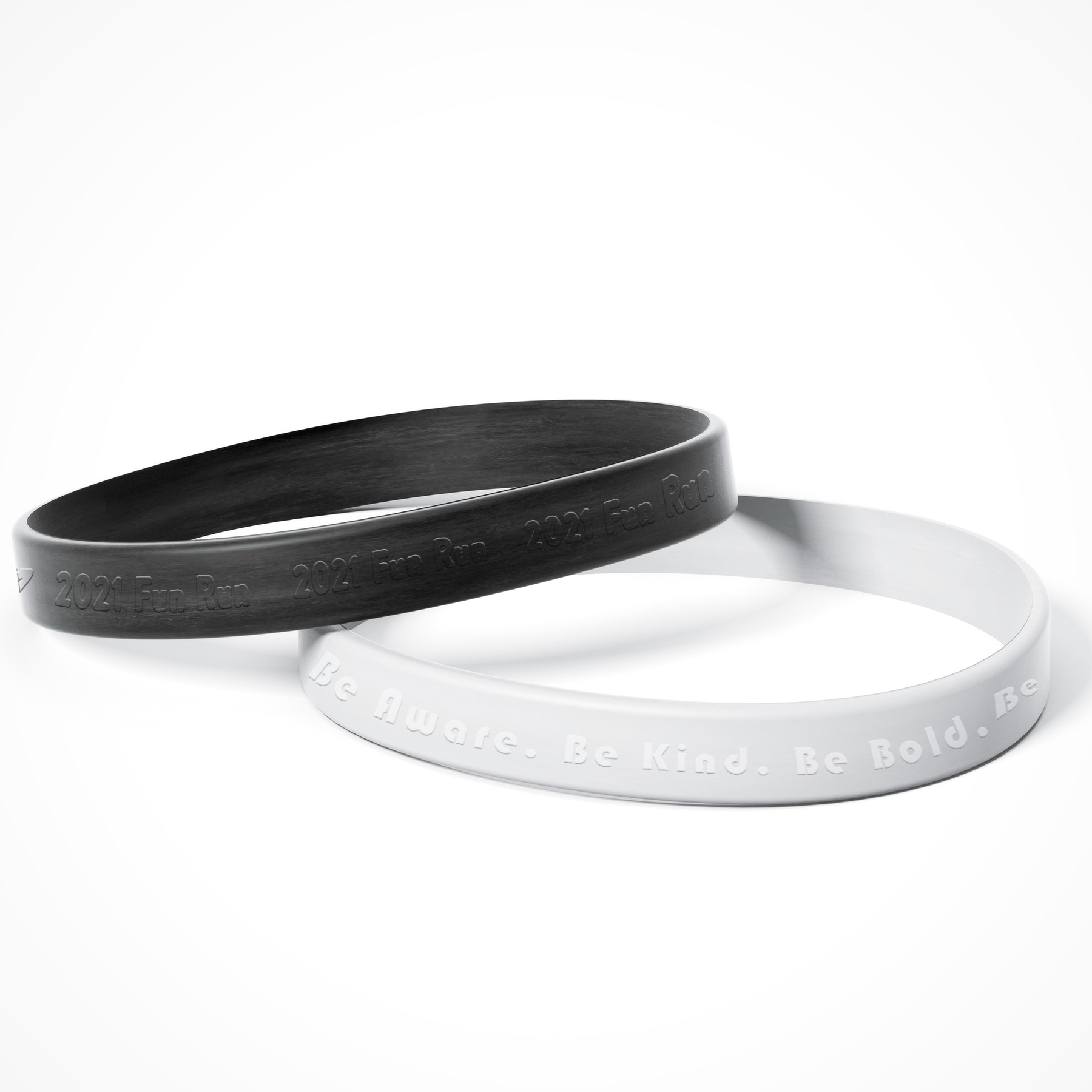 Debossed Silicone Bracelets: 5Mm