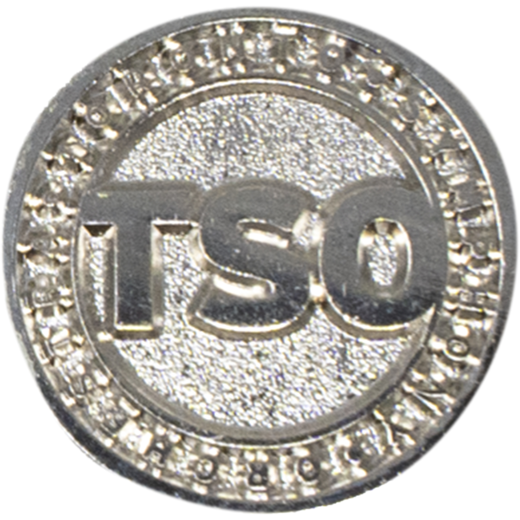 Diestruck Sandblasted Lapel Pins: Iron 1/2" W X 1/2" H