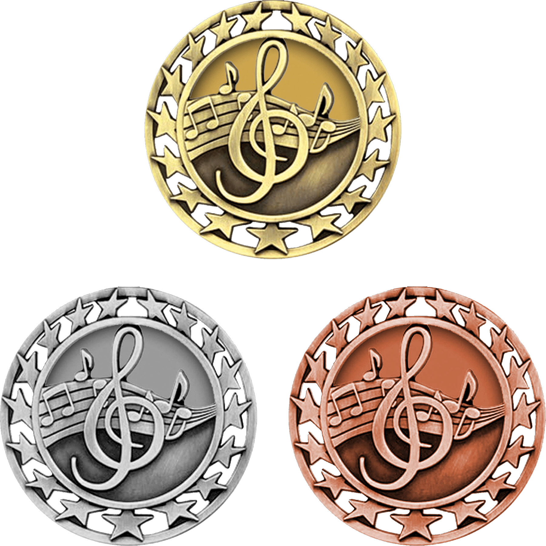Stock Star Sports Medals: Music