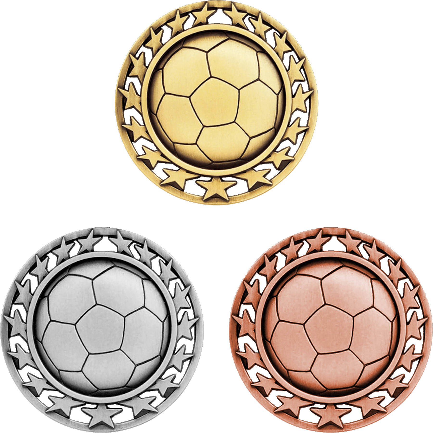 Stock Star Sports Medals: Soccer