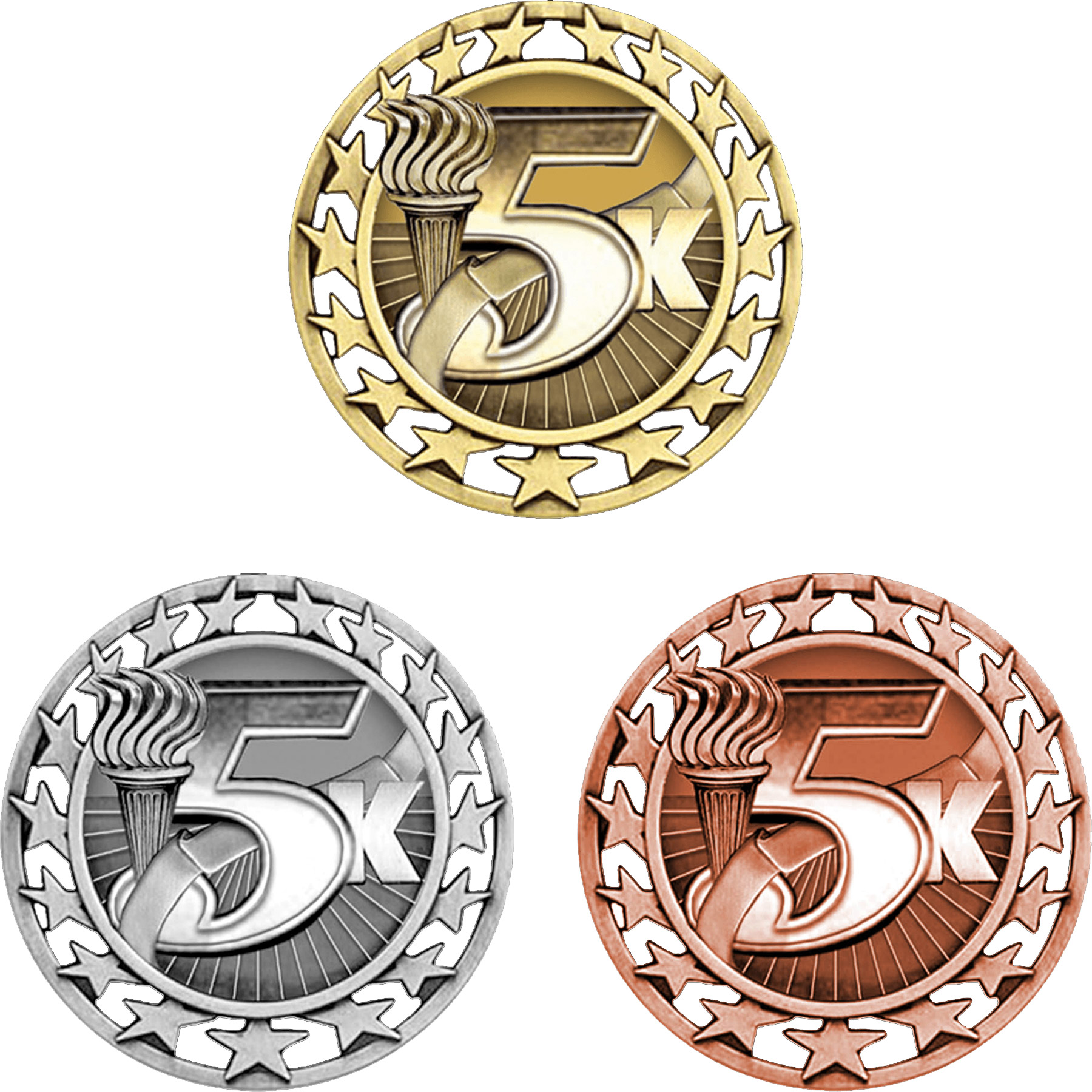 Stock Star Sports Medals: 5K