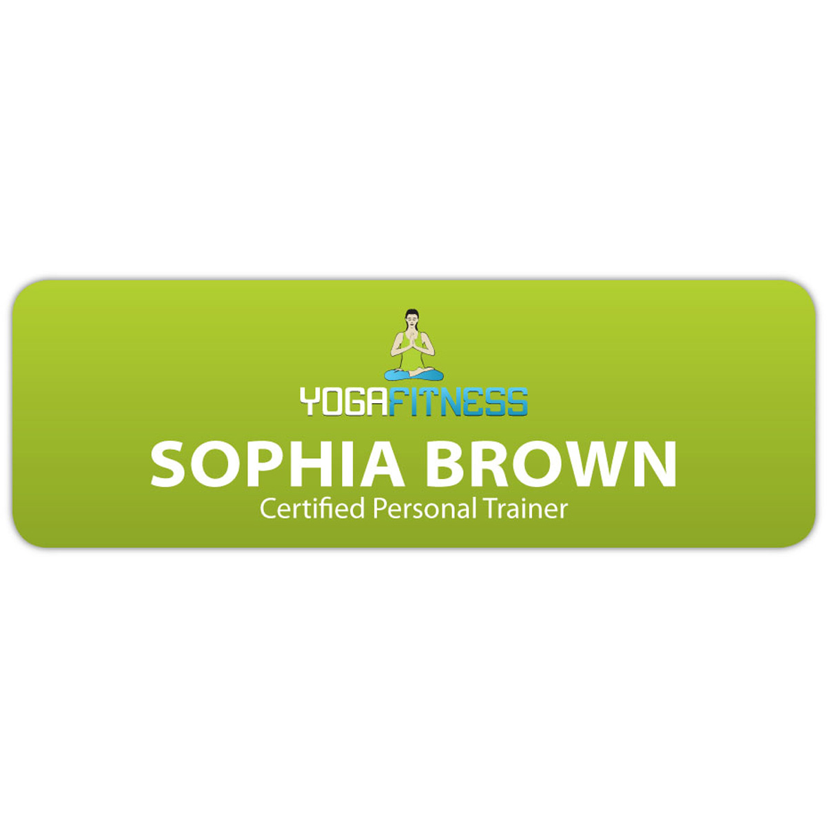 St. Paul Plastic Name Badge (Custom sized between 0 and 3 sq. in.)