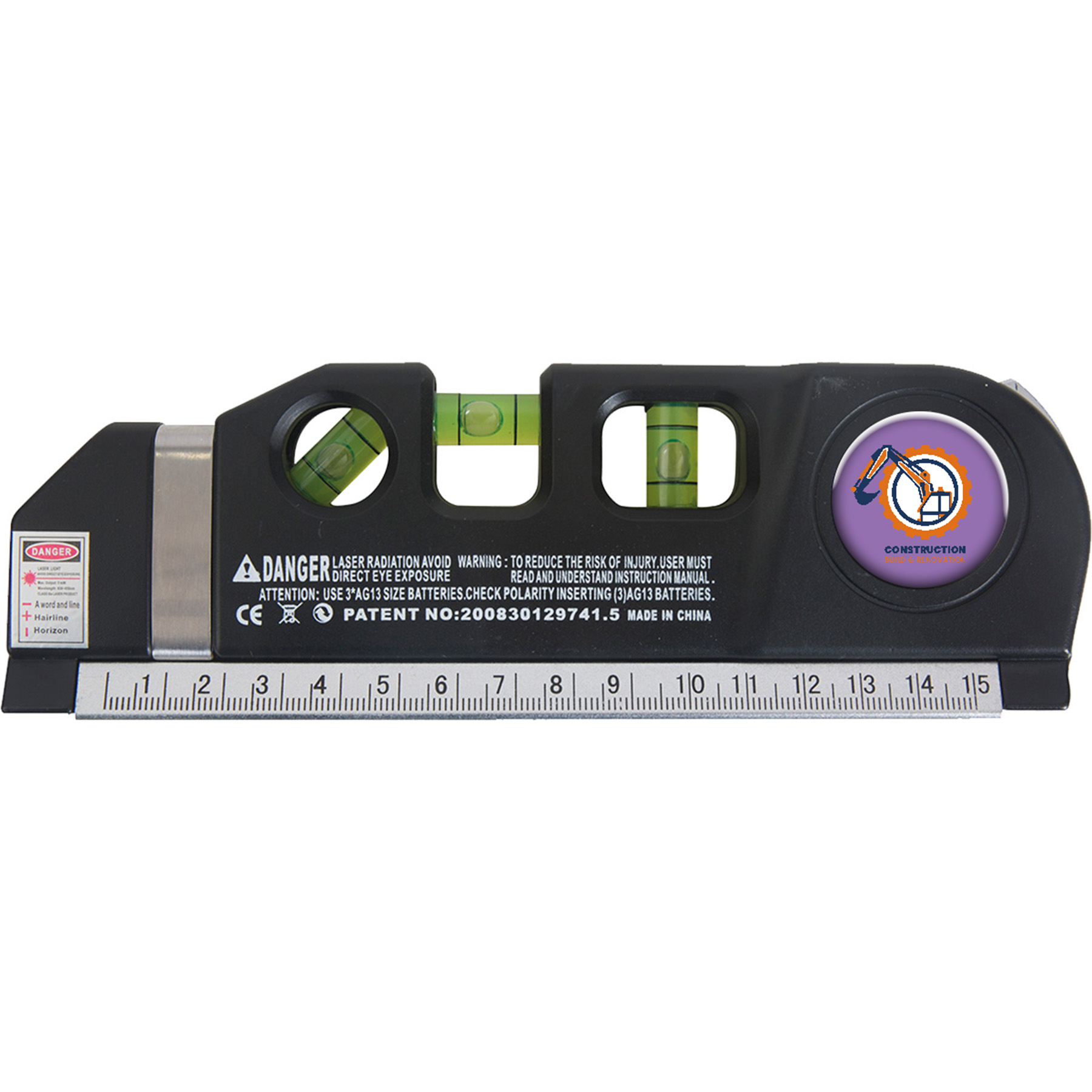 Laser Level with 8' Tape Measure