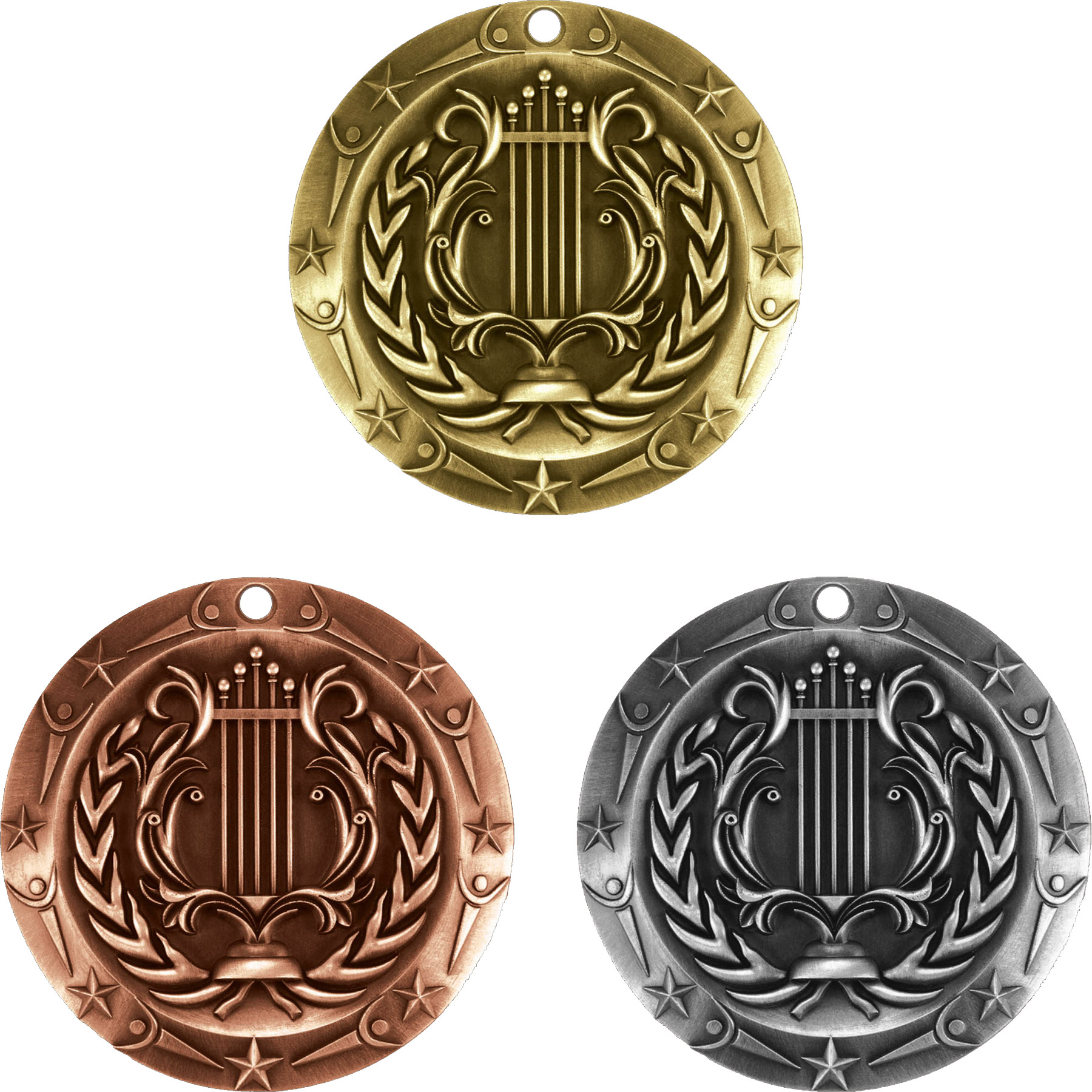 Stock World Class Sports & Academic Medals: Music