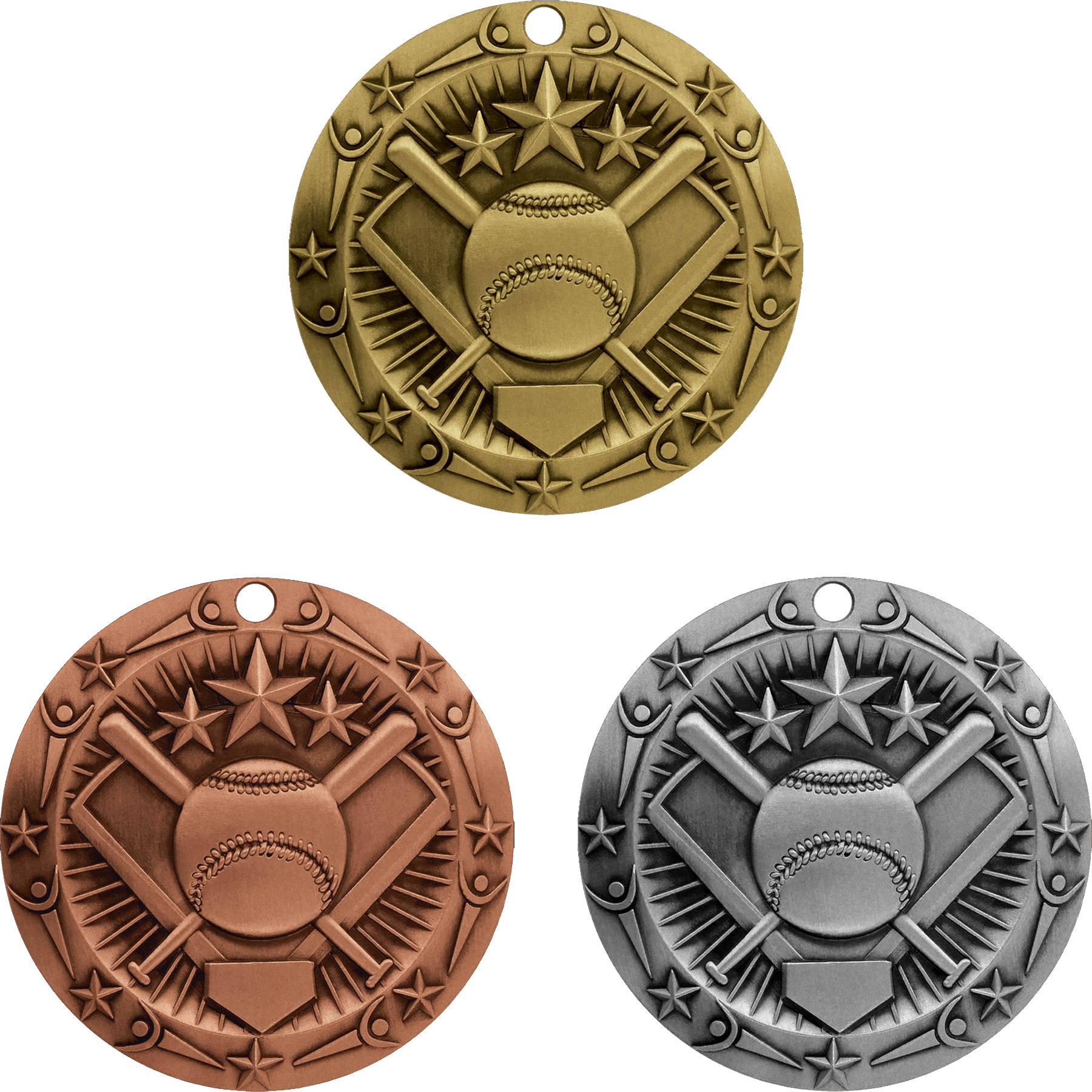 Stock World Class Sports & Academic Medals: Softball