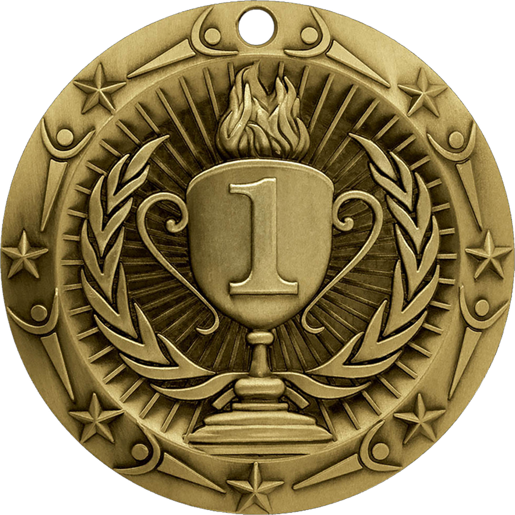 Stock World Class Sports & Academic Medals: 1St Place