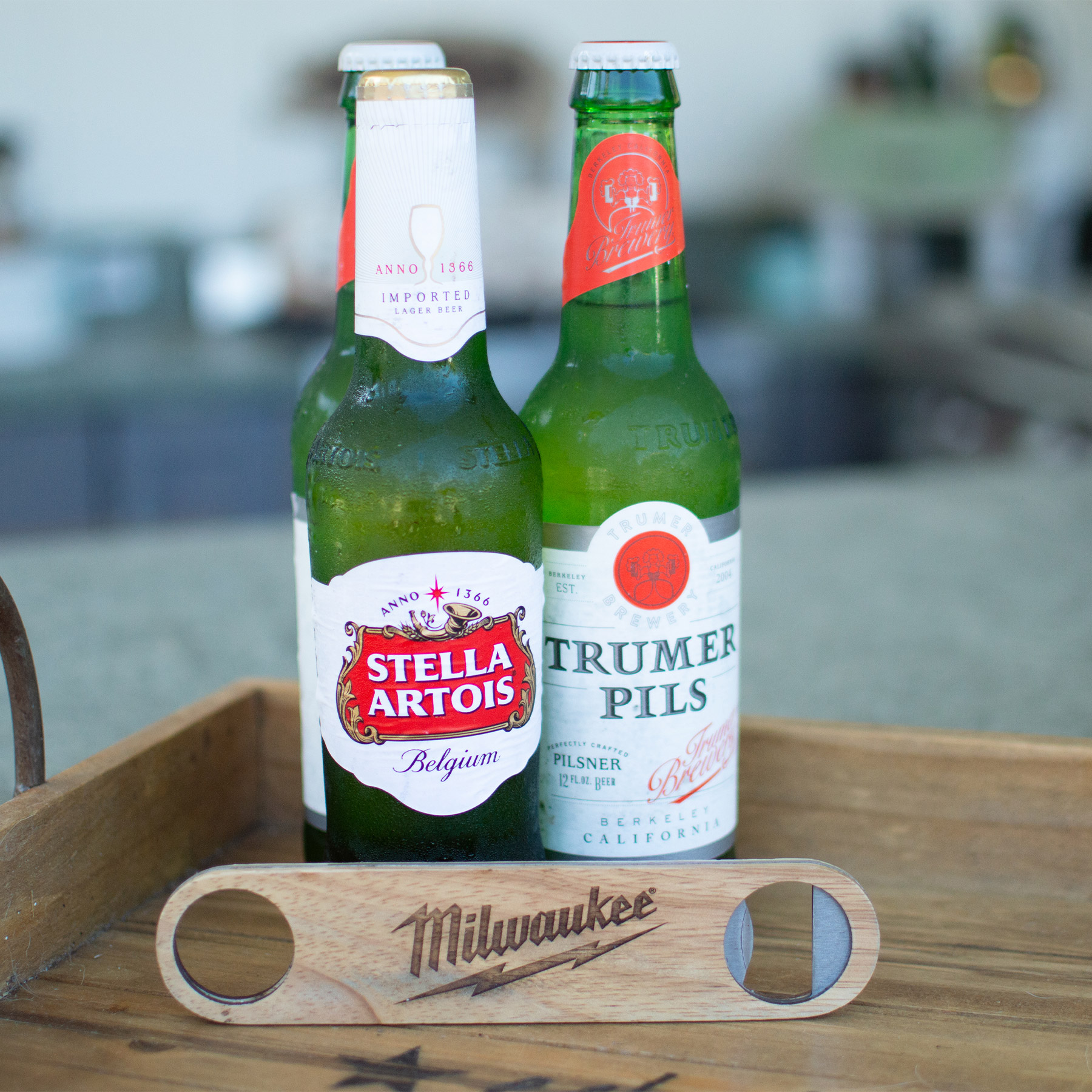 Wood Bottle Opener: Slim Profile With Integrated Metal Jaw