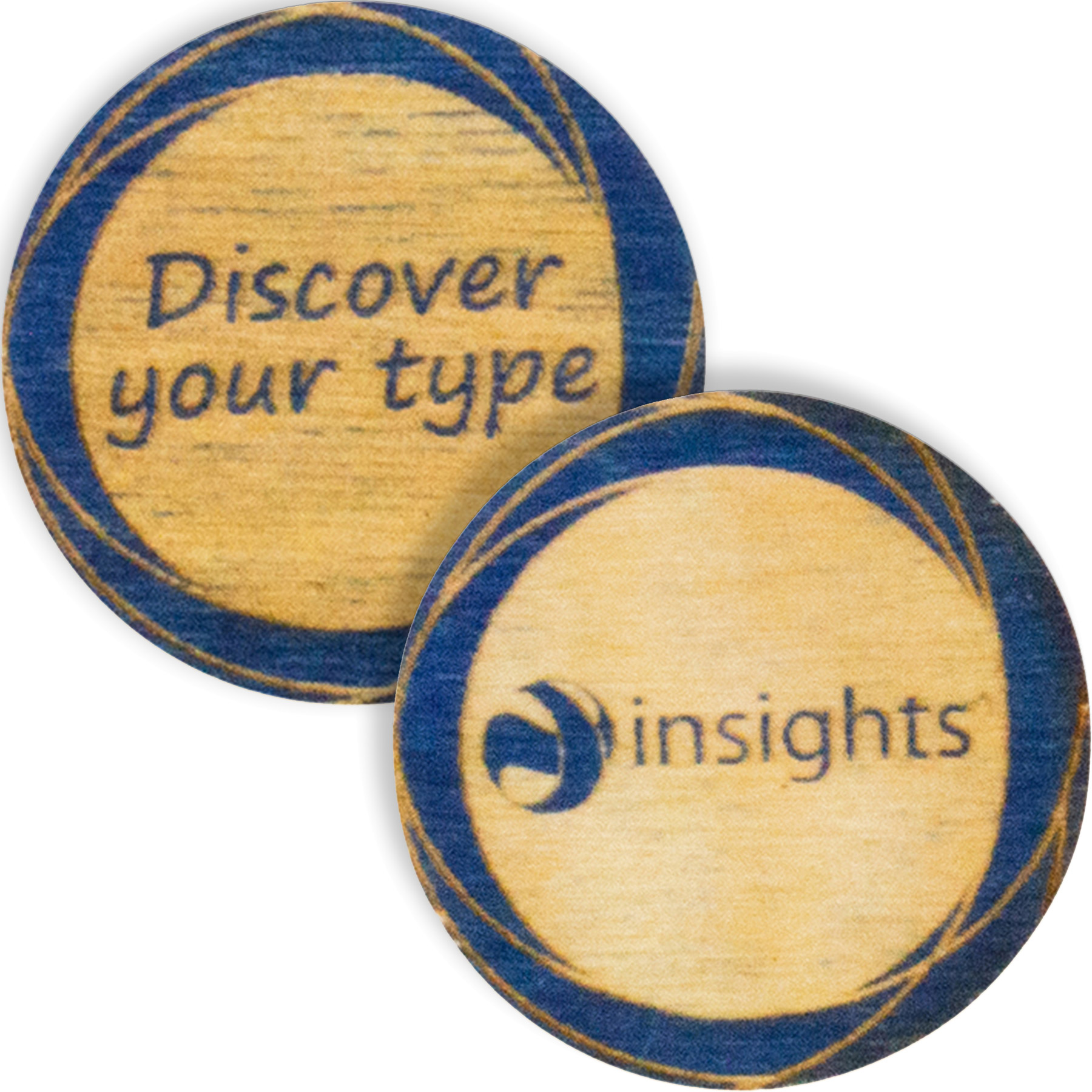Wood Poker Chips: 2 Side Imprint