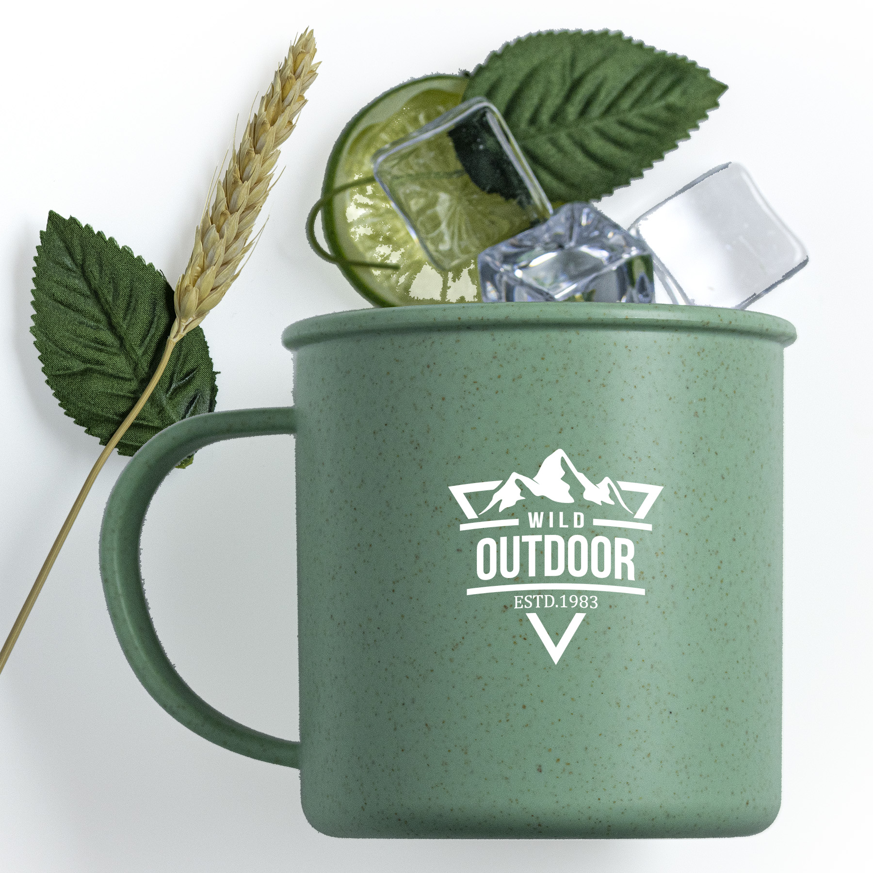 18 Oz Wheat Cup With Handle