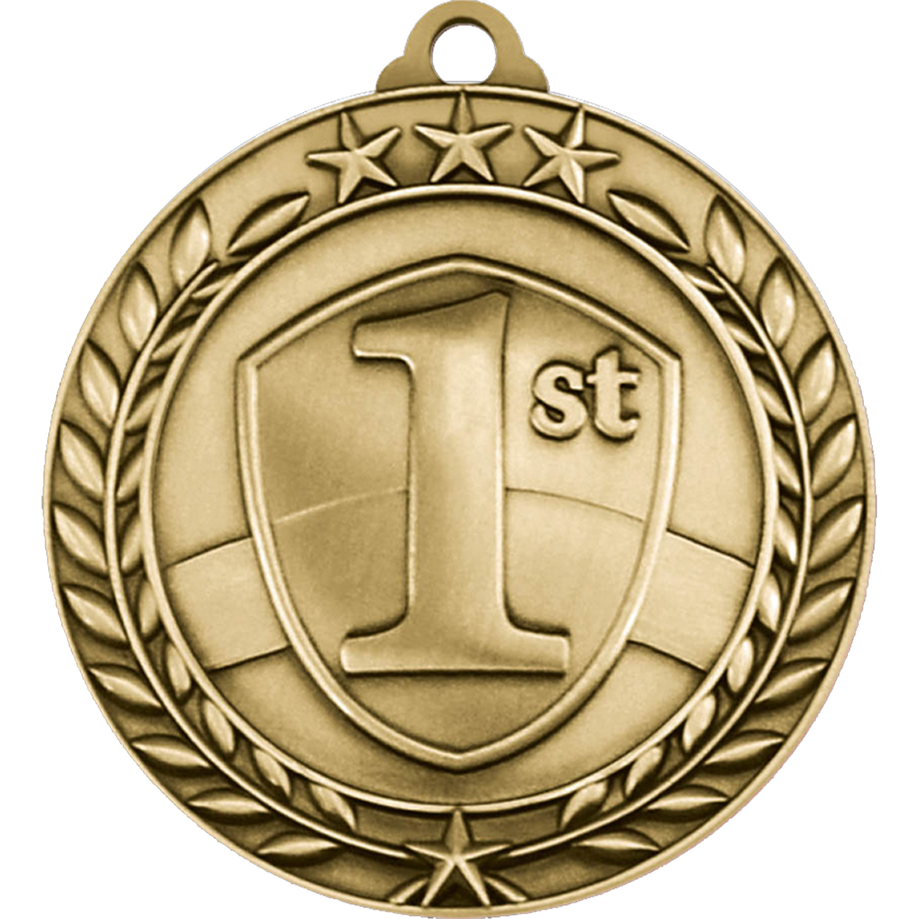Stock Small Academic & Sports Laurel Medals: 1St Place